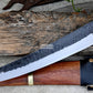 HUNTING CHEF KNIFE / 10 inches long Blade / Hand forged hunting knife / jungle chef knife / Tempered / Sharpen/ Ready to use