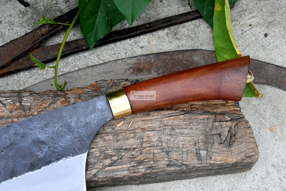 CHEF CLEAVER/Kitchen Chopper / 9 inches long Blade / Hand forged hunting knife / jungle chef knife / Tempered / Sharpen/ Ready to use