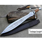 CELTIC LEAF SWORD / 21 inches Long Blade hand forged Sword/Leaf spring of truck/Flower pattern/Sharpen/Tempered/Ready to use/knife/knives