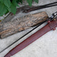 VIKING SWORD/22 inches Long Blade hand forged Sword/Leaf spring of truck/Rosewood Handle/Sharpen/Tempered/Ready to use/knife/knives