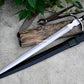 VIKING SWORD/25 inches Long Blade hand forged Sword/Leaf spring of truck/Rosewood Handle/Sharpen/Tempered/Ready to use/knife/knives