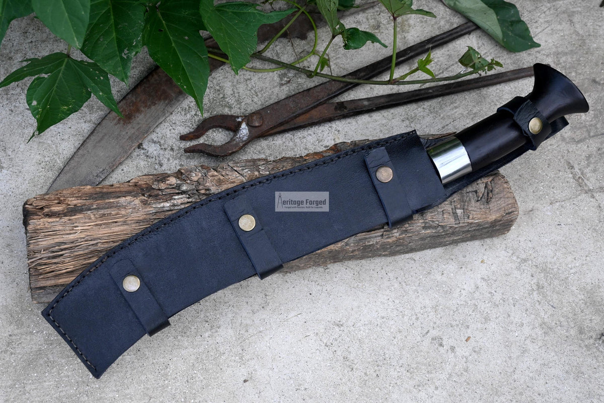 FARMER CLEAVER/  Chopper / 13 inches long Blade / Hand forged hunting knife / jungle  Machete knife / Tempered / Sharpen/ Ready to use