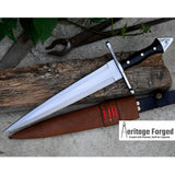 VIKING DAGGER/12 inches Long Blade hand forged Dagger/Leaf spring of truck/Rosewood Handle/Sharpen/Tempered/Ready to use/knife/knives