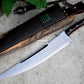 JUNGLE MACHETE / Large Jungle Clever/18 inches Long Blade Heavy duties machete/ Full tang/ Leaf spring of truck/ Tempered/Sharpen/Working