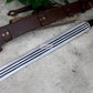 KONDA MACHETE / Large African Machete/30 inches Long Blade Heavy duties machete/ Full tang/ Leaf spring of truck/ Tempered/Sharpen/Working