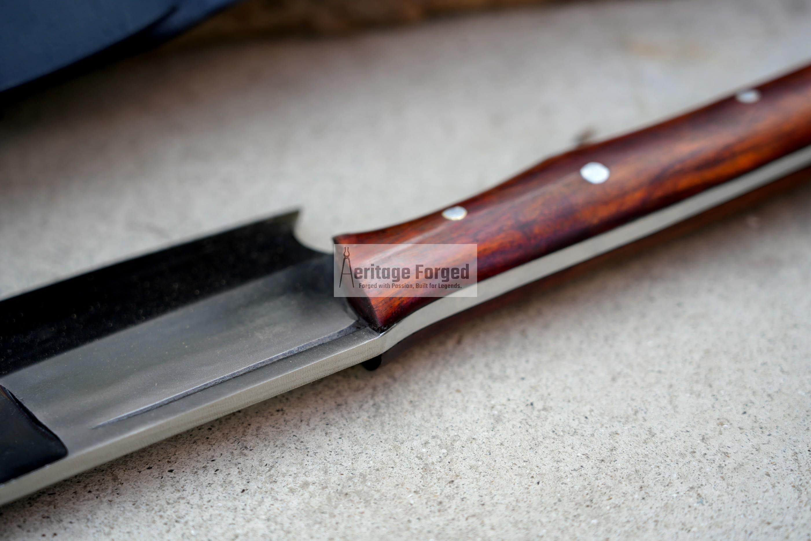 EXTRA LARGE CHOPPER / Large Jungle Cleaver /Blade Heavy duties machete/ Full tang/ Leaf spring of truck/ Tempered/Sharpen/ hybrid axe