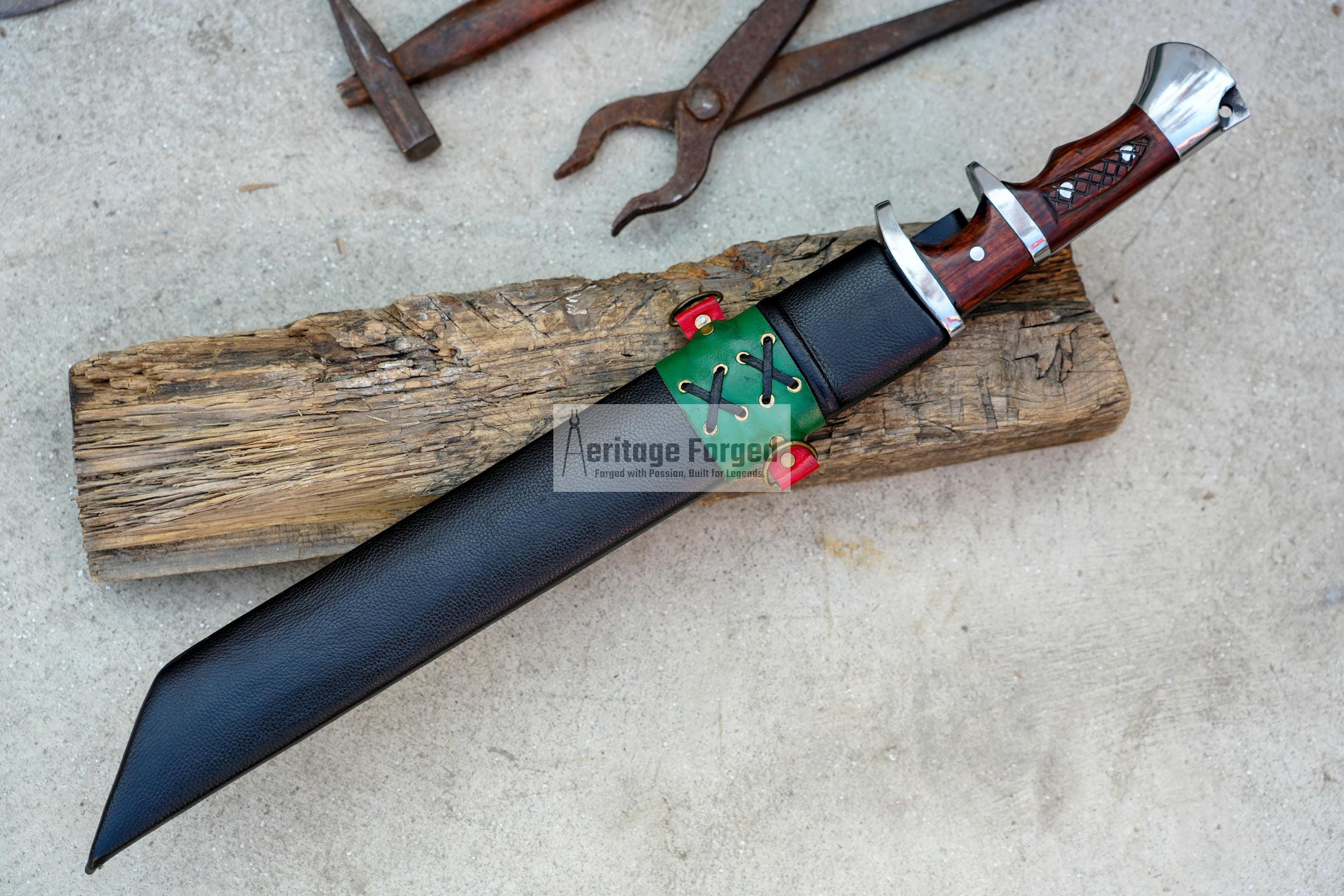 TANTO SWORD /15  inches Long Blade hand forged tanto knife/Leaf spring of truck/Sharpen/Tempered/Ready to use/knife/knives/ Functional