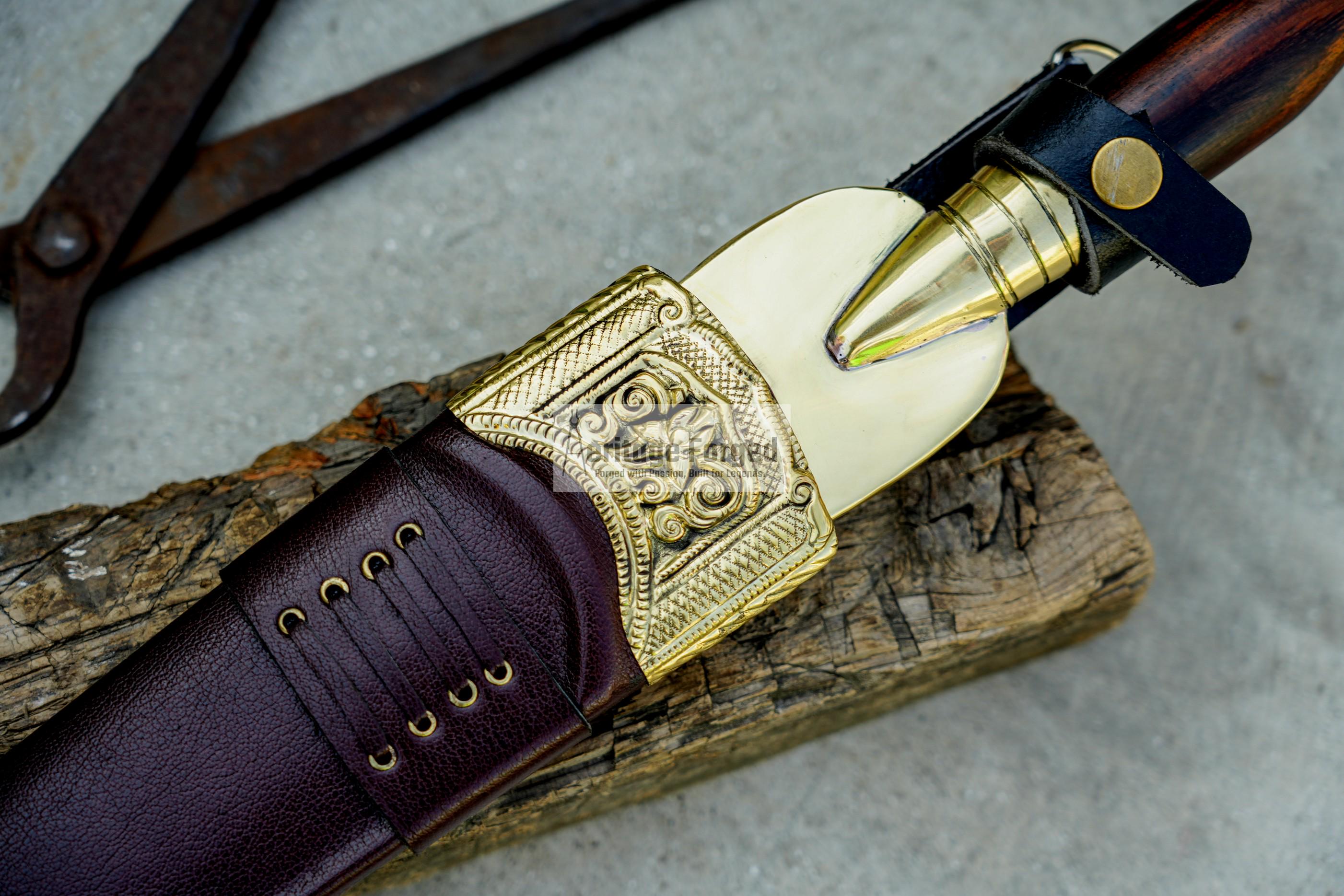 SCOTTISH DIRK/18 inches Long Blade Hand forged dirk knife /Leaf spring of truck/Rosewood Handle/Sharpen/Tempered/Ready to use/knife/knives