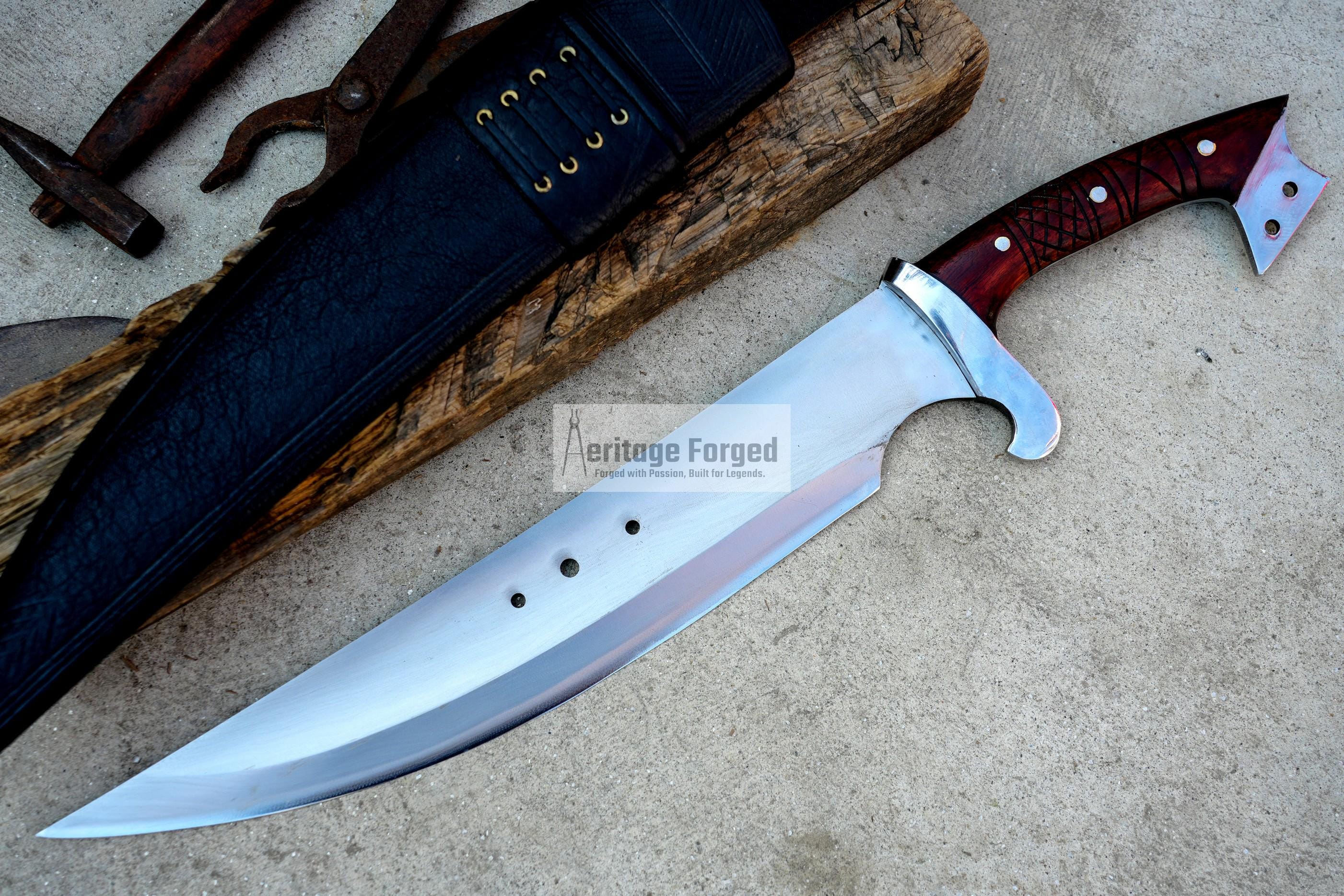 SINGLE EDGE DAGGER/16 inches Long Blade hand forged Dagger/Leaf spring of truck/Paracord Handle/Sharpen/Tempered/Ready to use/knife/knives