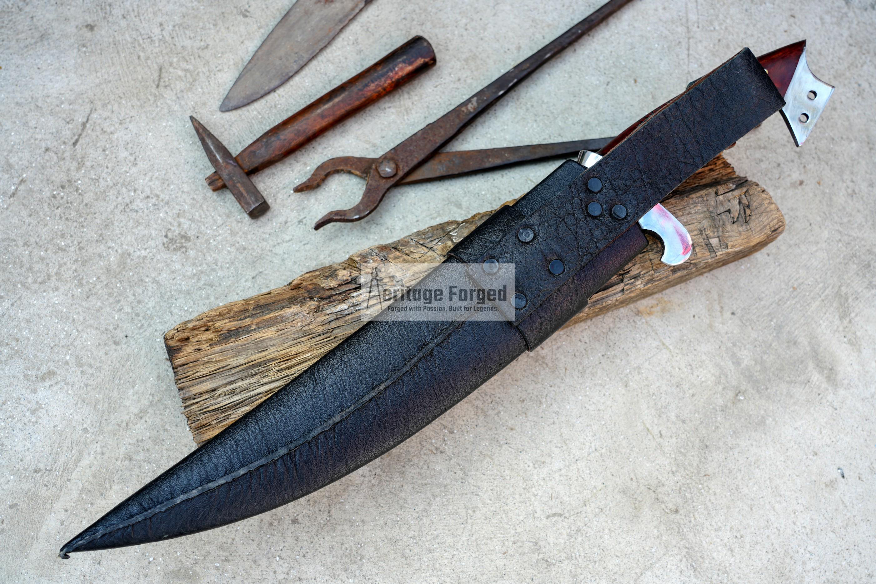 SINGLE EDGE DAGGER/16 inches Long Blade hand forged Dagger/Leaf spring of truck/Paracord Handle/Sharpen/Tempered/Ready to use/knife/knives