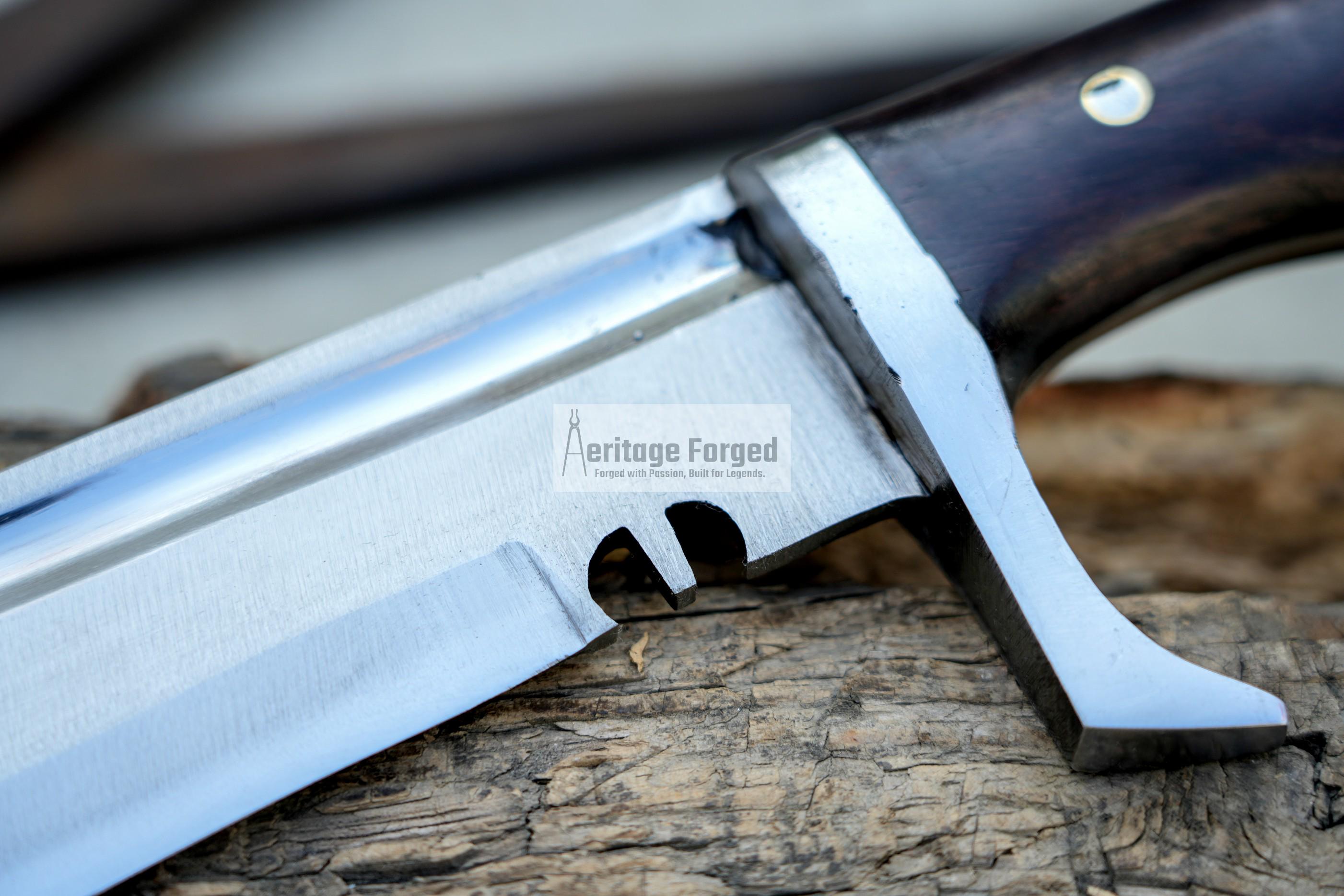 MACIEJOWSKI FALICON MACHETE / Large Morgan sword /18 inches Long Blade falcata machete/ Full tang/ Leaf spring of truck/ Tempered/Sharpen