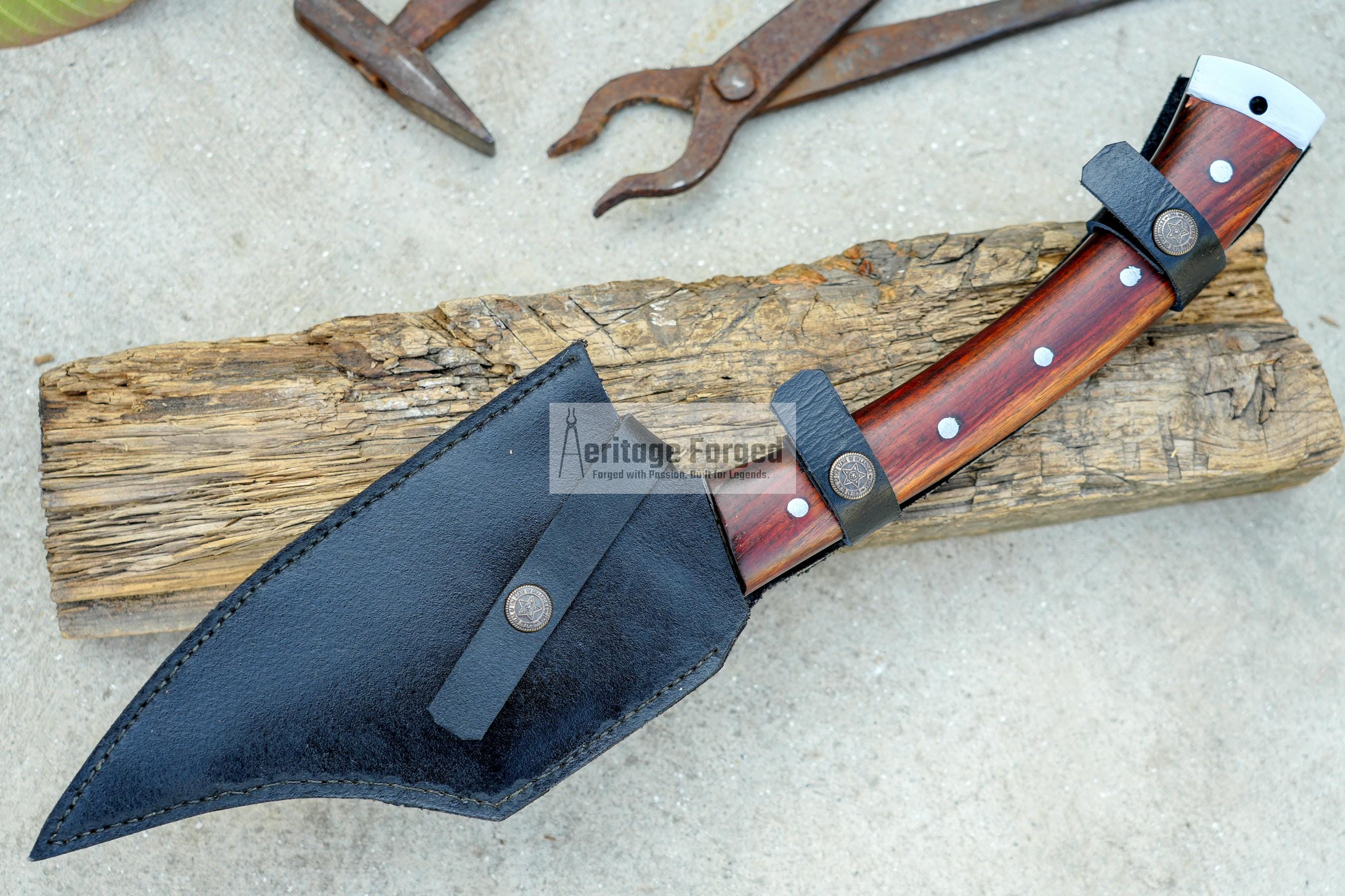 TOMAHAWK AXE/ hunting axe / Hand forged Axe/ Made from Leaf spring of truck / Tempered / Sharpen/ Ready to use/gift for him/hunting axe