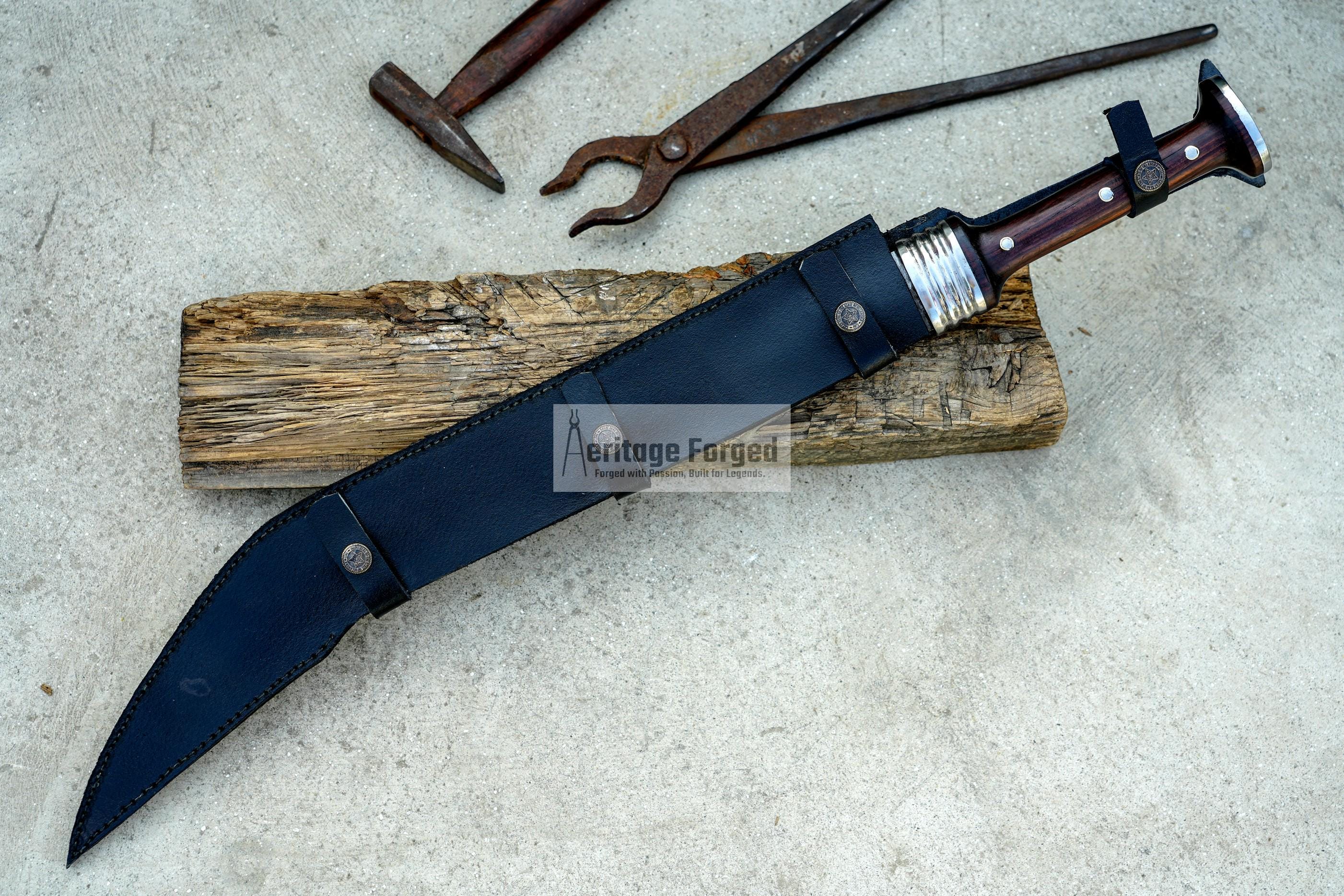 SICA KNIFE /18 inches Long Blade Hand forged sica dagger /Leaf spring of truck/Rosewood Handle/Sharpen/Tempered/Ready to use/knife/knives