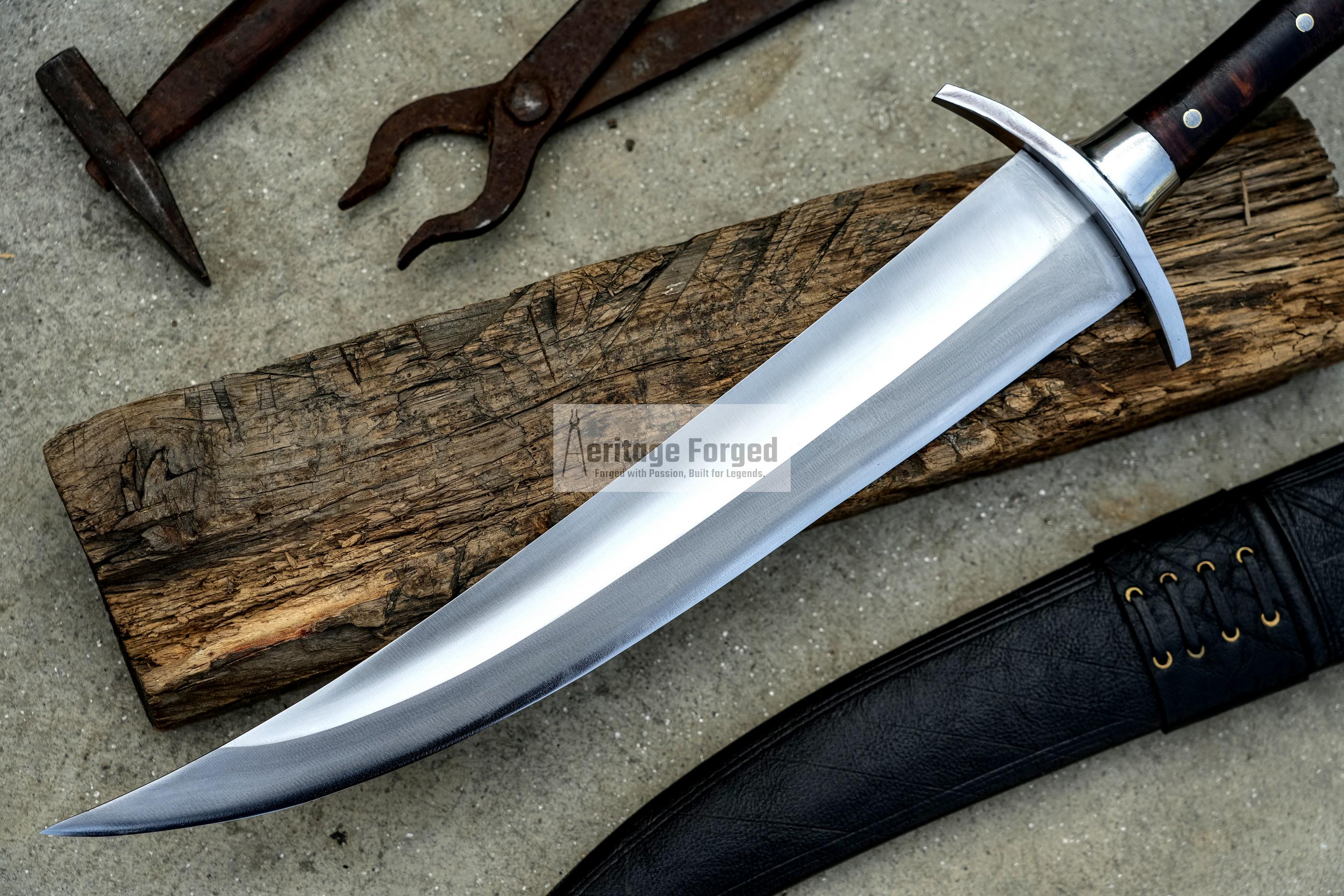 VIKING DAGGER/15 inches Long Blade hand forged Dagger/Leaf spring of truck/Rosewood Handle/Sharpen/Tempered/Ready to use/knife/knives/sword