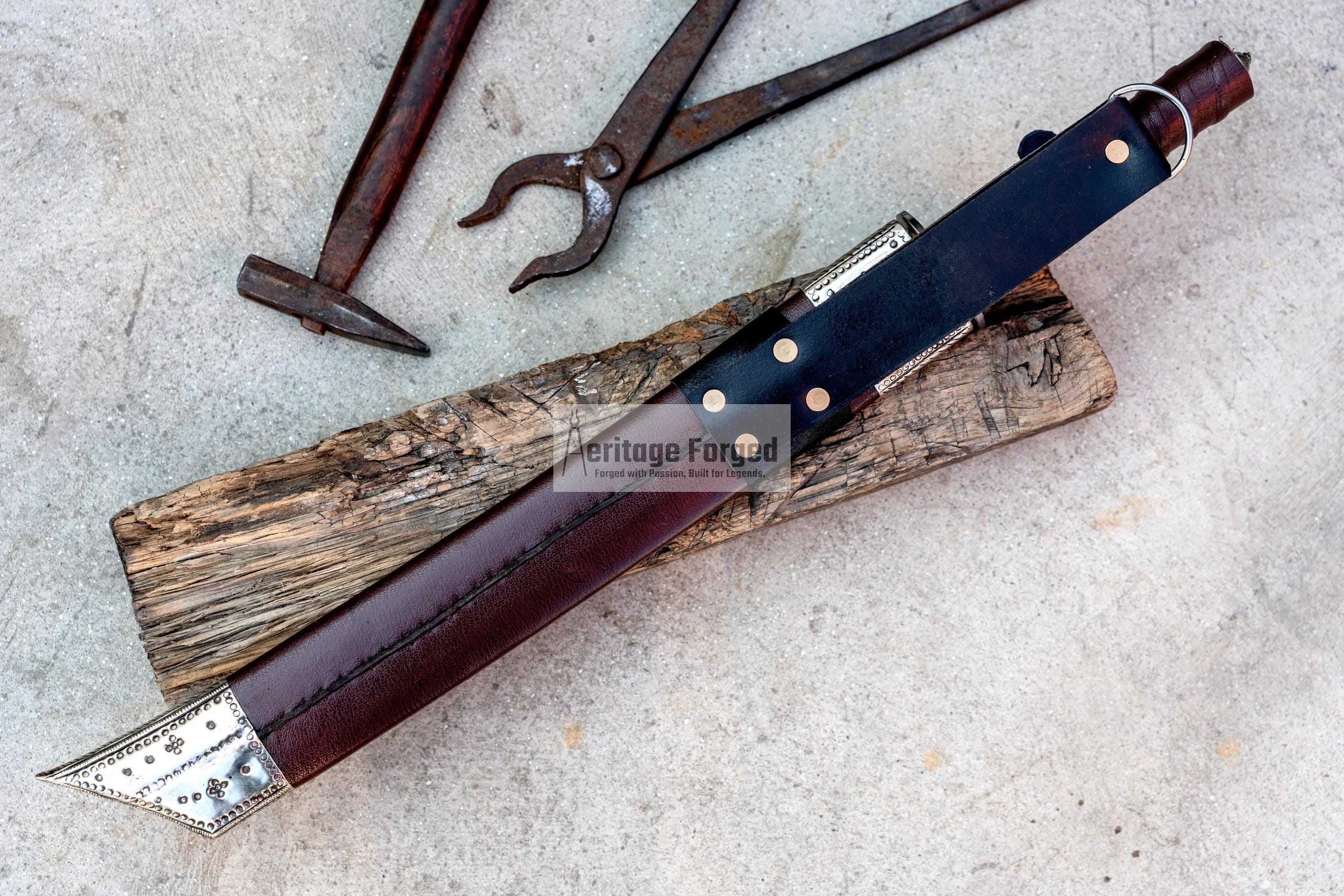TANTO MACHETE /16  inches Long Blade hand forged / Tanto Machete/Leaf spring of truck/Sharpen/Tempered/Ready to use/knife/knives/ Functional