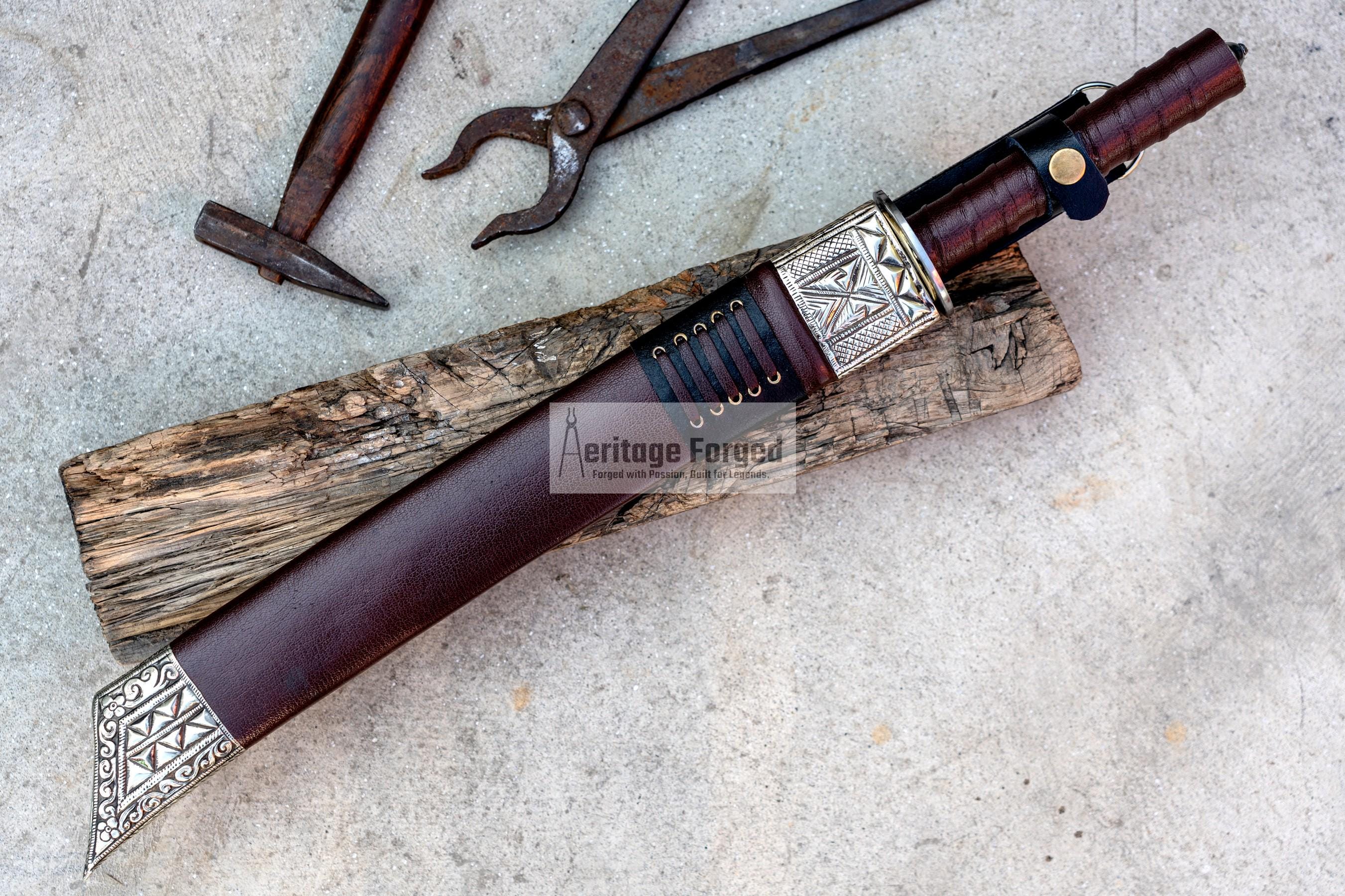 TANTO MACHETE /16  inches Long Blade hand forged / Tanto Machete/Leaf spring of truck/Sharpen/Tempered/Ready to use/knife/knives/ Functional