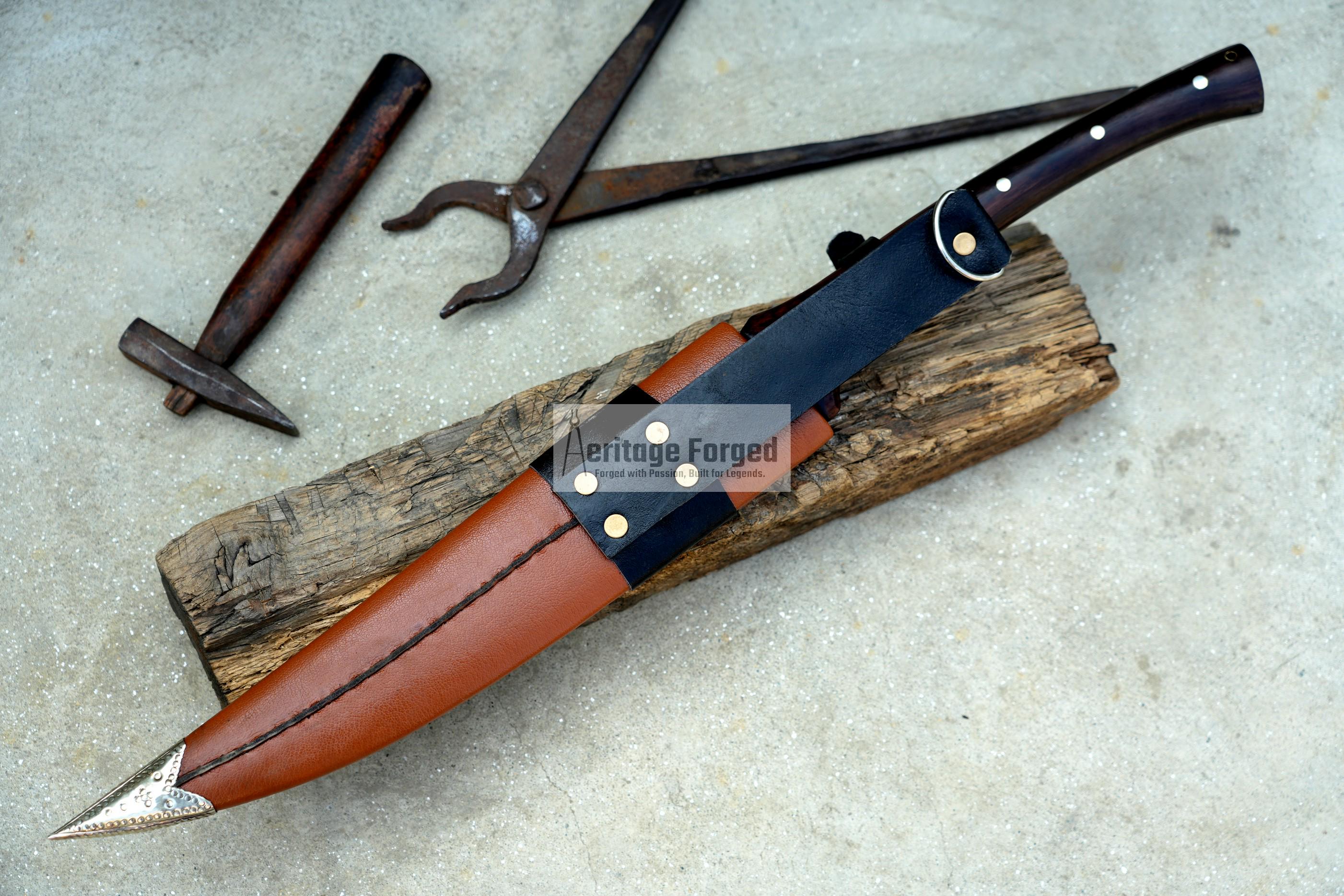 LONG HANDLE MACHETE / Large Jungle Machete/13 inches Long Blade Heavy duties machete/ Full tang/ Leaf spring/ Tempered/Sharpen/Working