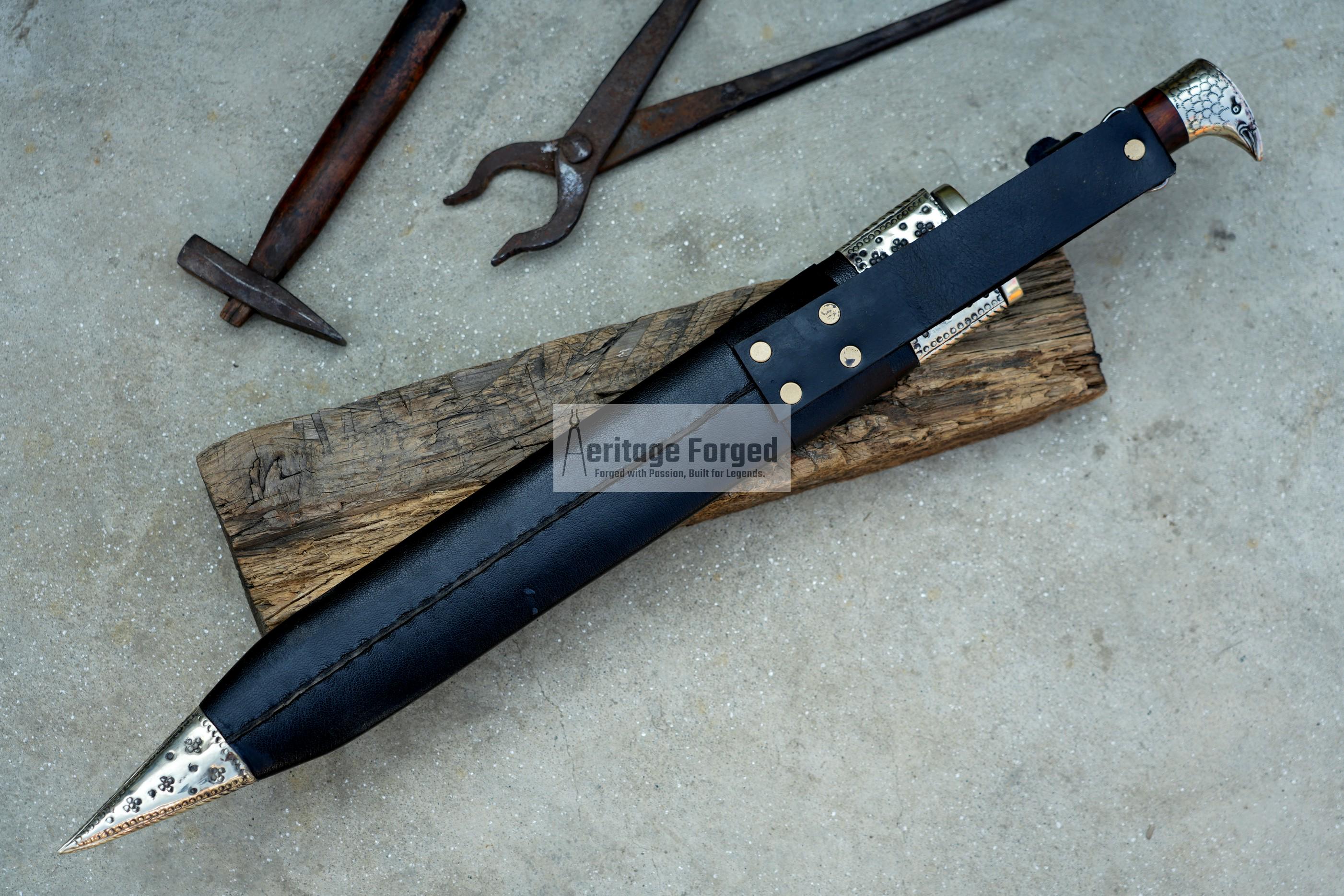 EAGLE GLADIUS SWORD /18 inches long Blade Hand Forged Sword/ Gladius Machete/Handmade from Leaf spring of Truck-Balance water tempered/Sharp