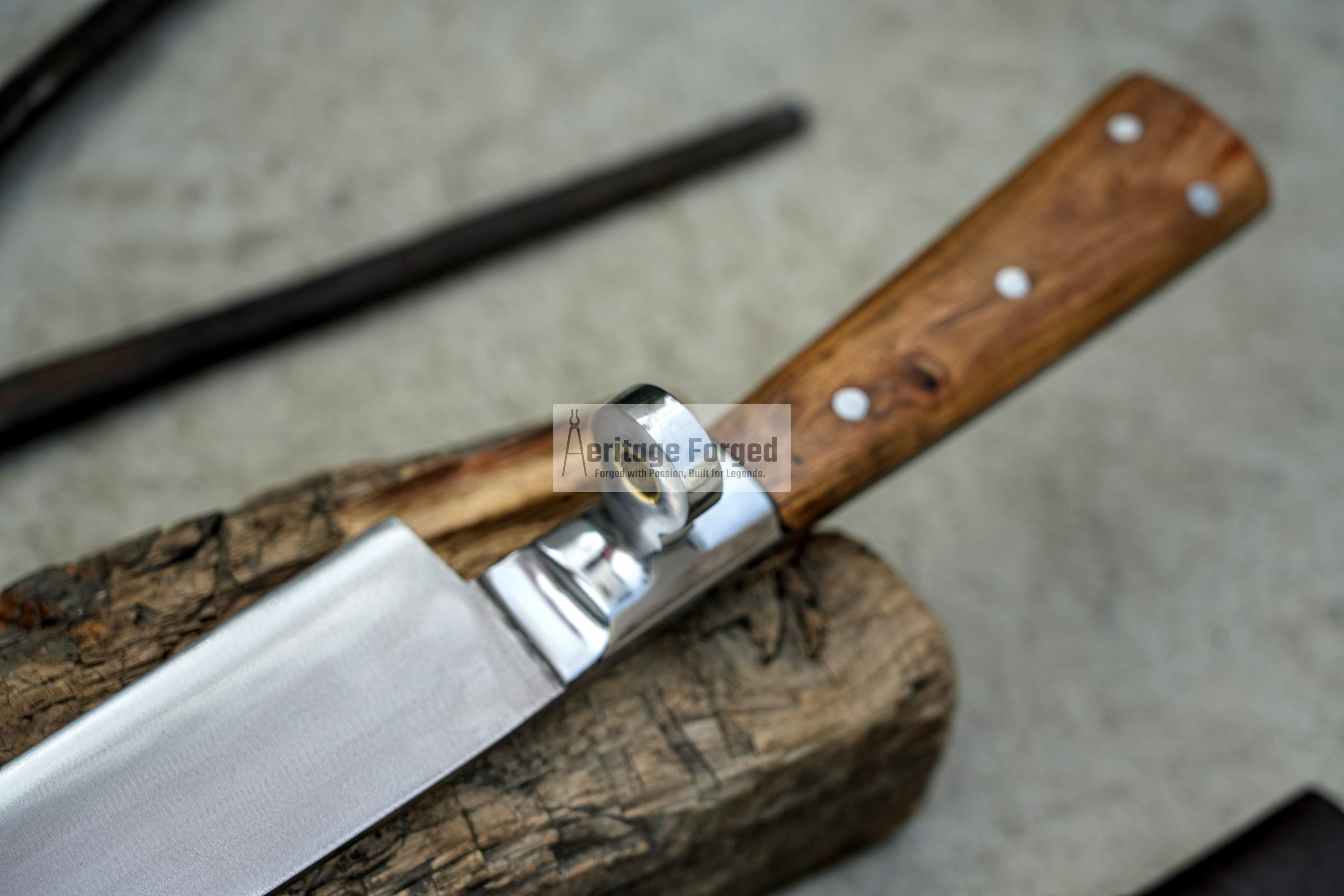 RUGGER DAGGER/18 inches Long Blade hand forged Dagger/Leaf spring of truck/Rosewood Handle/Sharpen/Tempered/Ready to use/knife/knives/sword