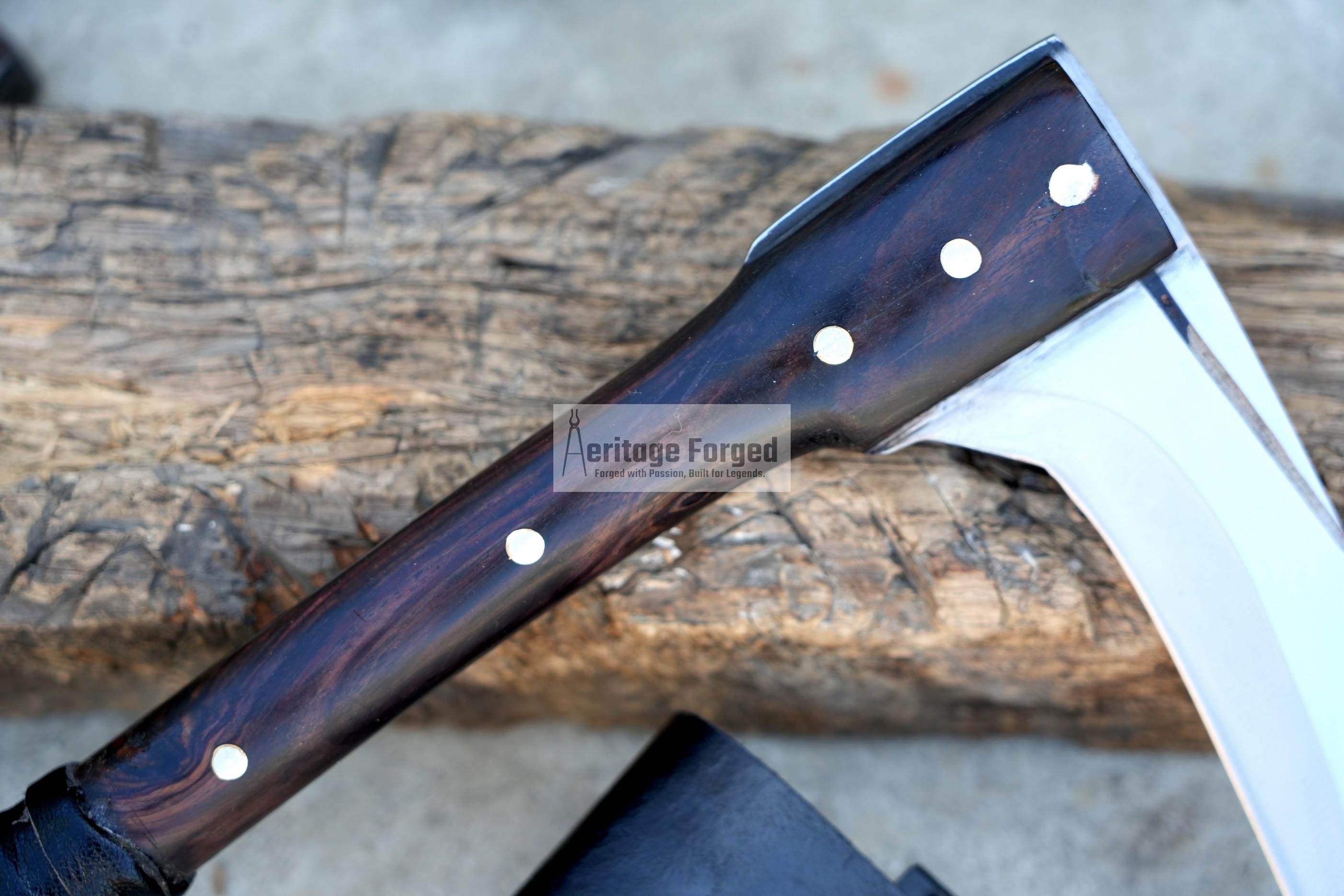 KAMA KNIFE/Traditional Japanese knife/Farmer Sickle /Leaf spring of truck/Rosewood Handle/Sharpen/Tempered/Ready to use/knife/Heritage kama3