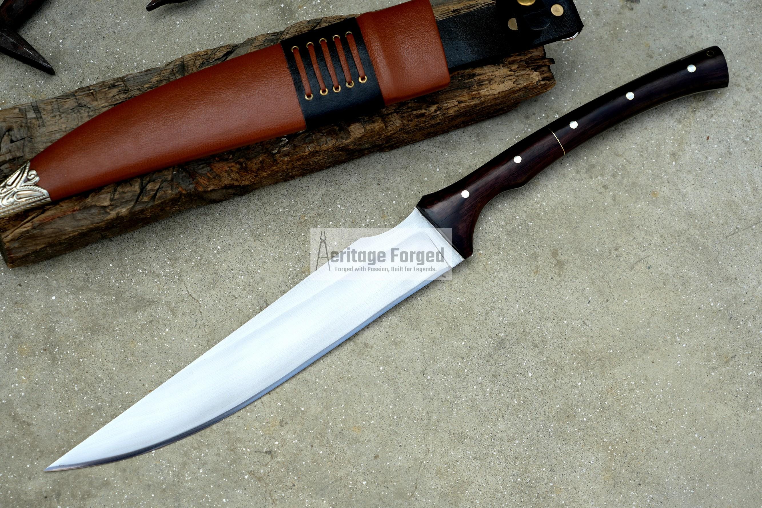 LONG HANDLE MACHETE / Large Jungle Machete/13 inches Long Blade Heavy duties machete/ Full tang/ Leaf spring/ Tempered/Sharpen/Working