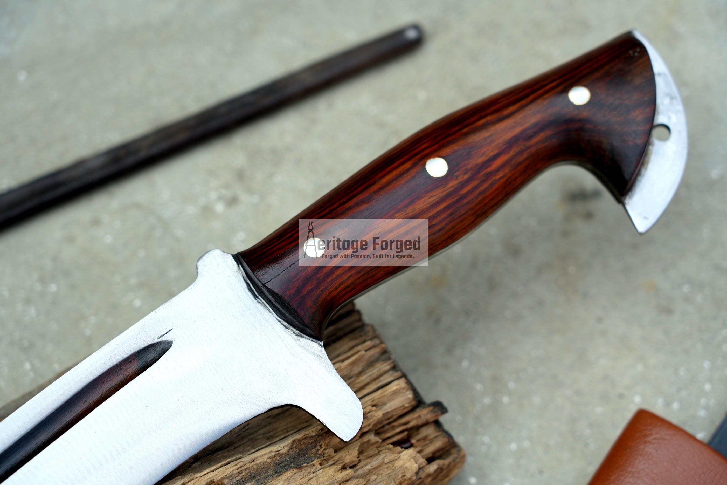 JUNLGE MACHETE / Large Jungle Machete/20 inches Long Blade Heavy duties machete/ Full tang/ Leaf spring of truck/ Tempered/Sharpen/Working
