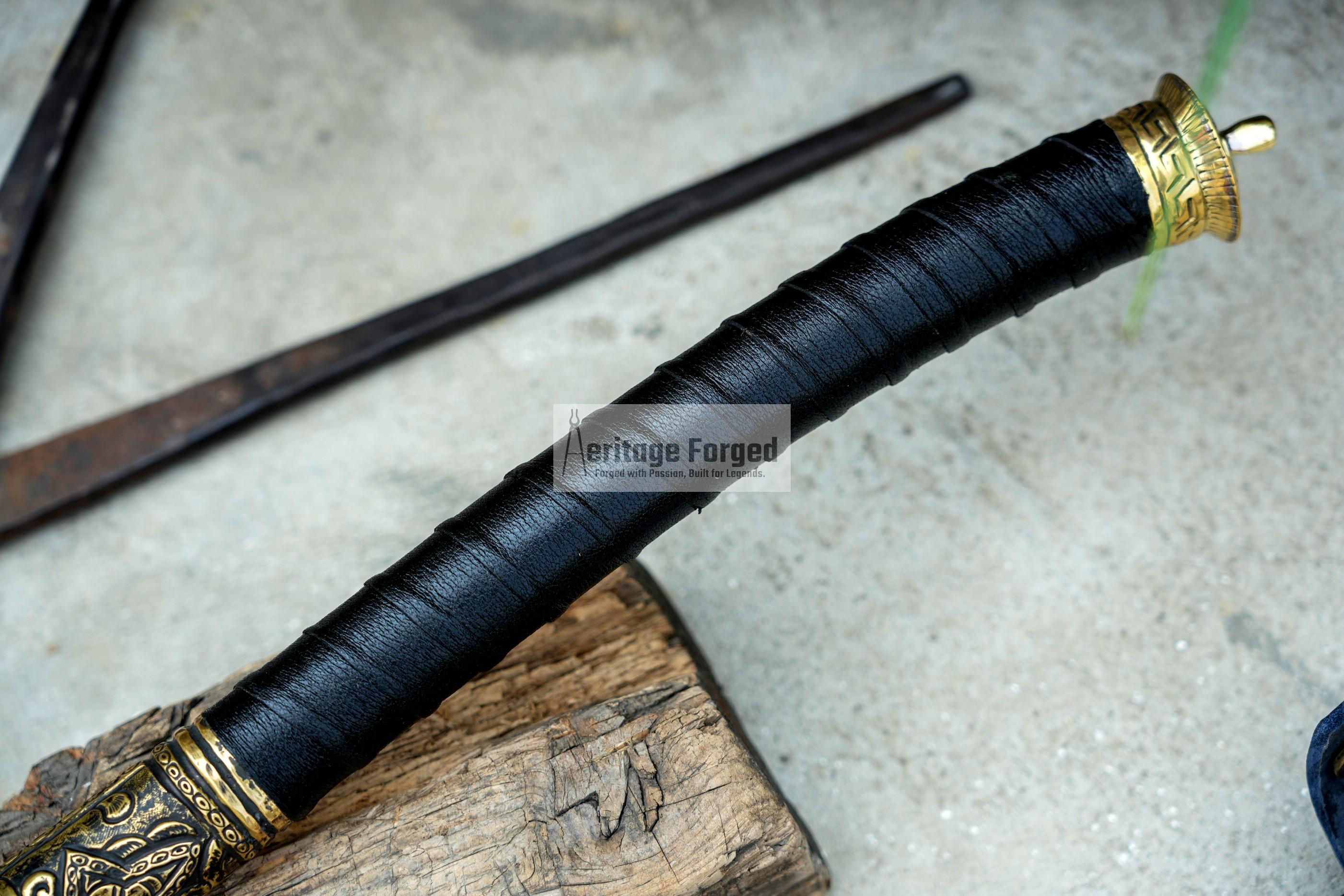 HELLBOY SPEAR / hand forged spear /8 inches Long Blade spear/ Collectible Spear/ Full tang/ spring of truck/ Tempered/Sharpen/ Movie spear