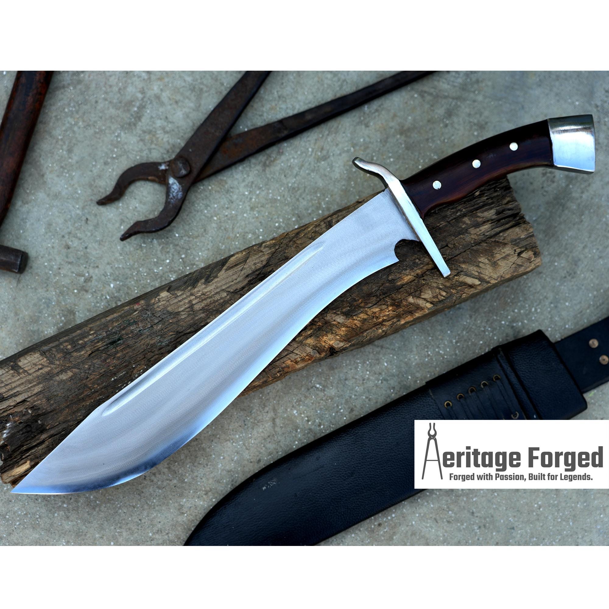 DAO CHOPPER/14 Inches long Blade Hand forged Large knife/ Full tang/ Tempered/ Sharpen/ Real working knife/Machete/Jungle Machete/Forged