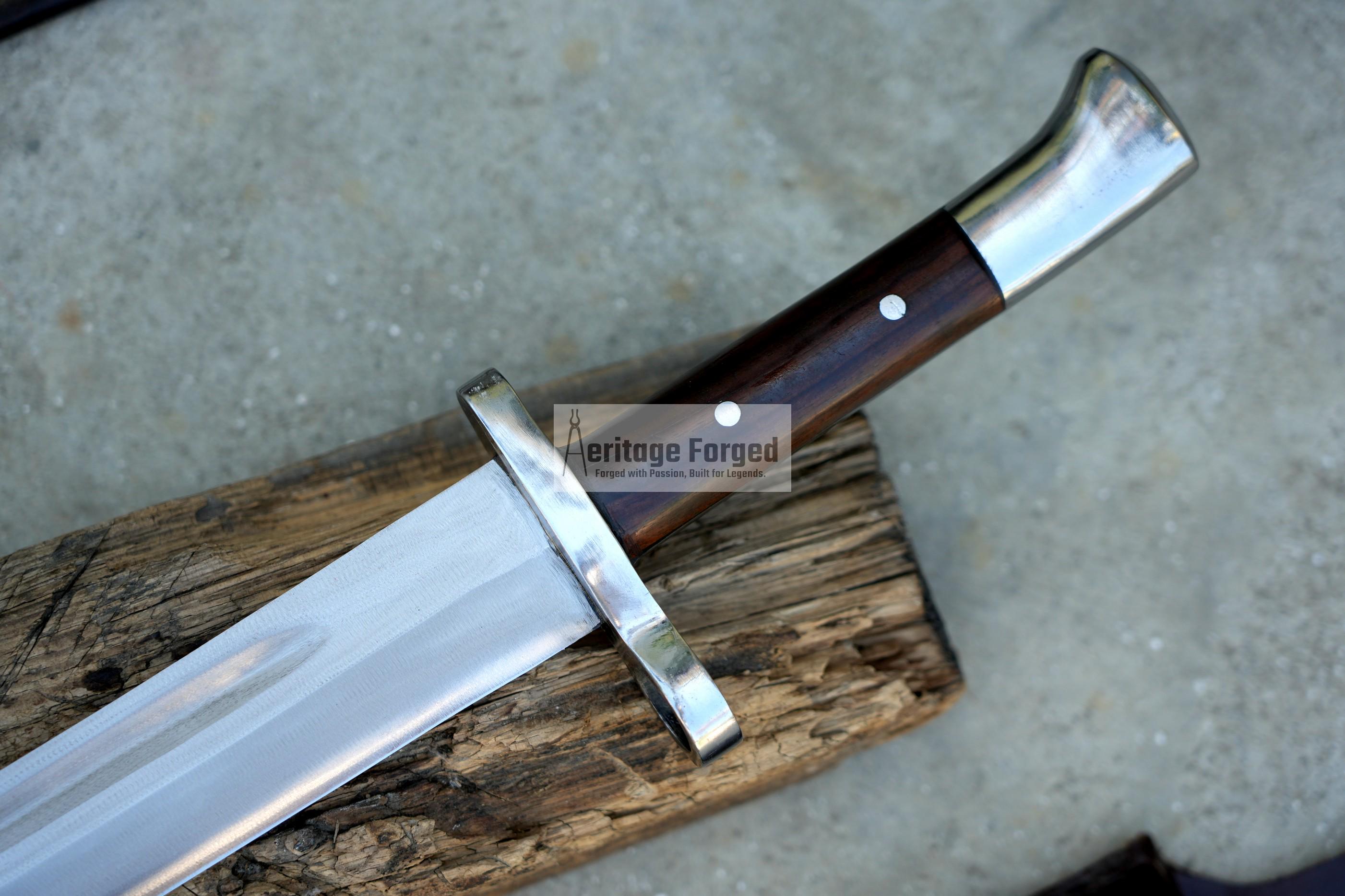 SINGLE EDGE DAGGER/16 inches Long Blade hand forged Dagger/Leaf spring of truck/Paracord Handle/Sharpen/Tempered/Ready to use/knife/knives