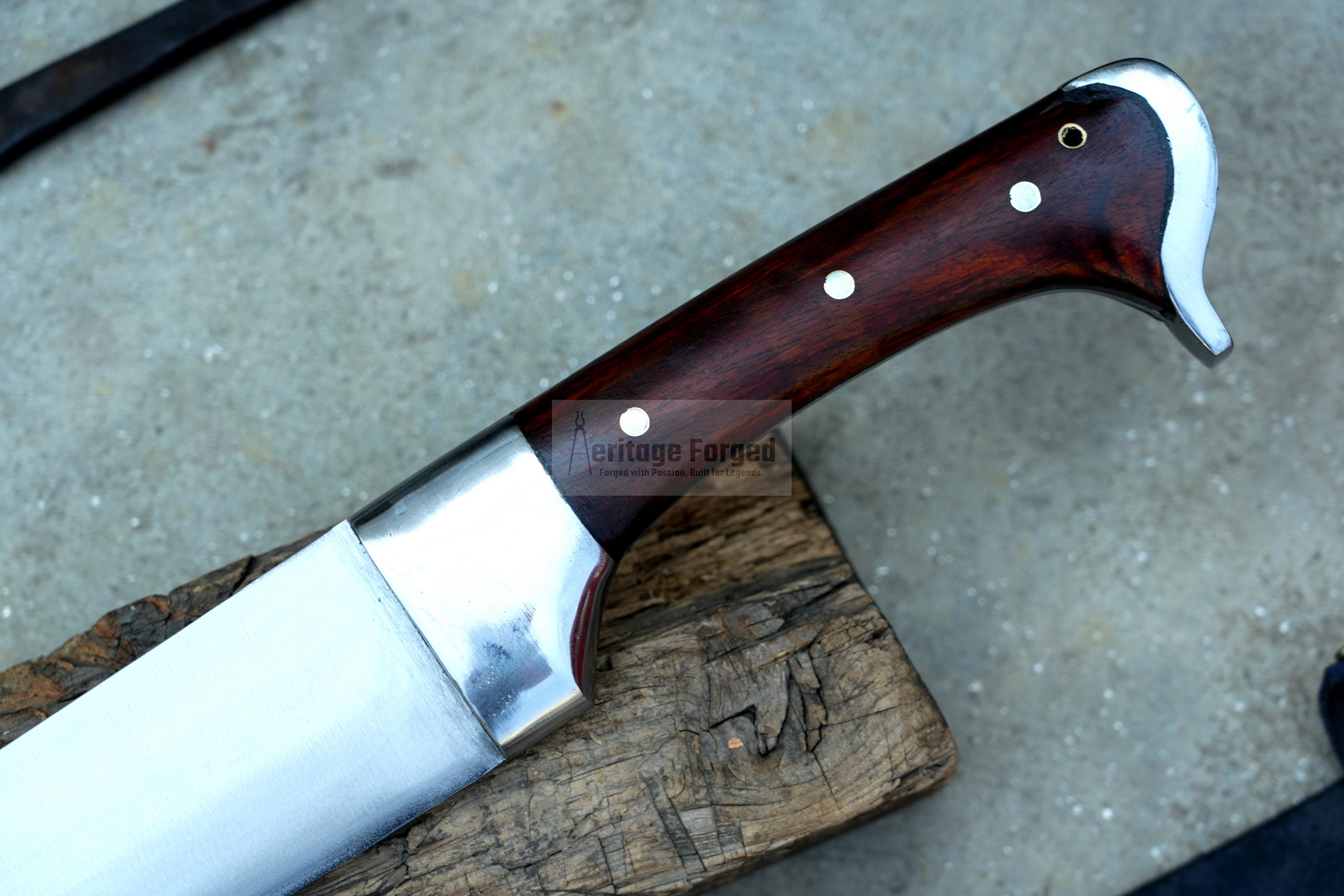 BAUERNWEHR DAGGER/16 inches Long Blade hand forged Dagger/Leaf spring of truck/Rosewood Handle/Sharpen/Tempered/Sharpen/knife/knives/sword