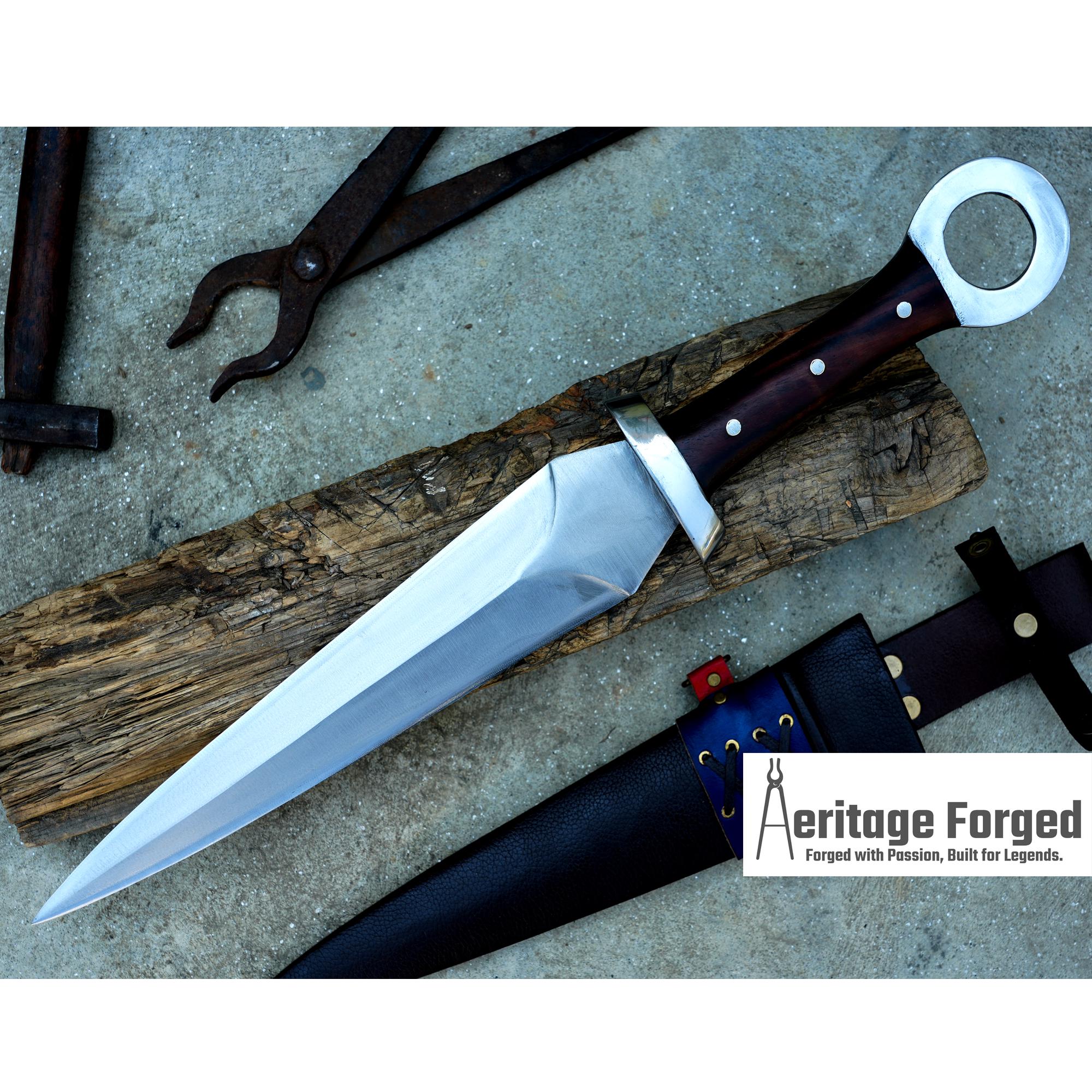 KUNAI DAGGER /12  inches Long Blade hand forged Dagger/Leaf spring of truck/Sharpen/Tempered/Ready to use/knife/knives/Handmade