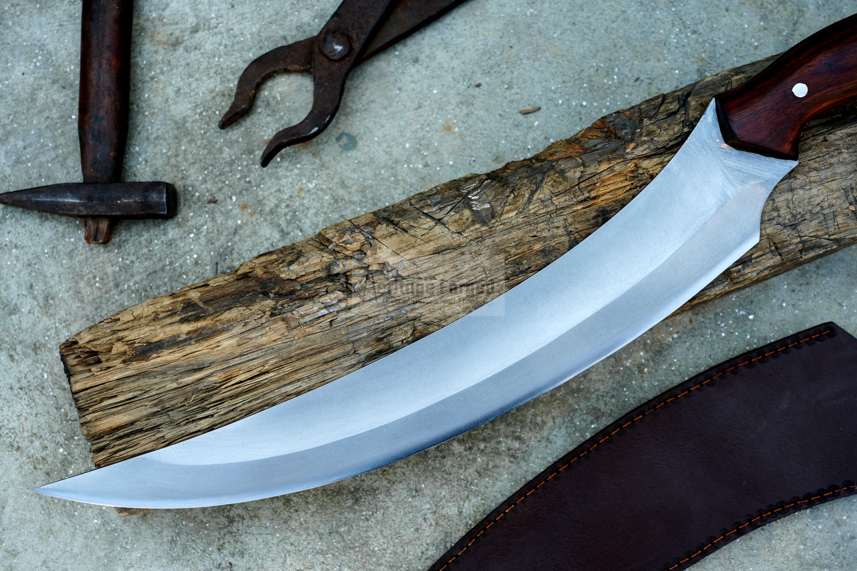 KHOPESH SHORT SWORD / 14 inches Long Blade hand forged Egyptian sword /Leaf spring of truck /Sharpen/Tempered/functional/knife/knives