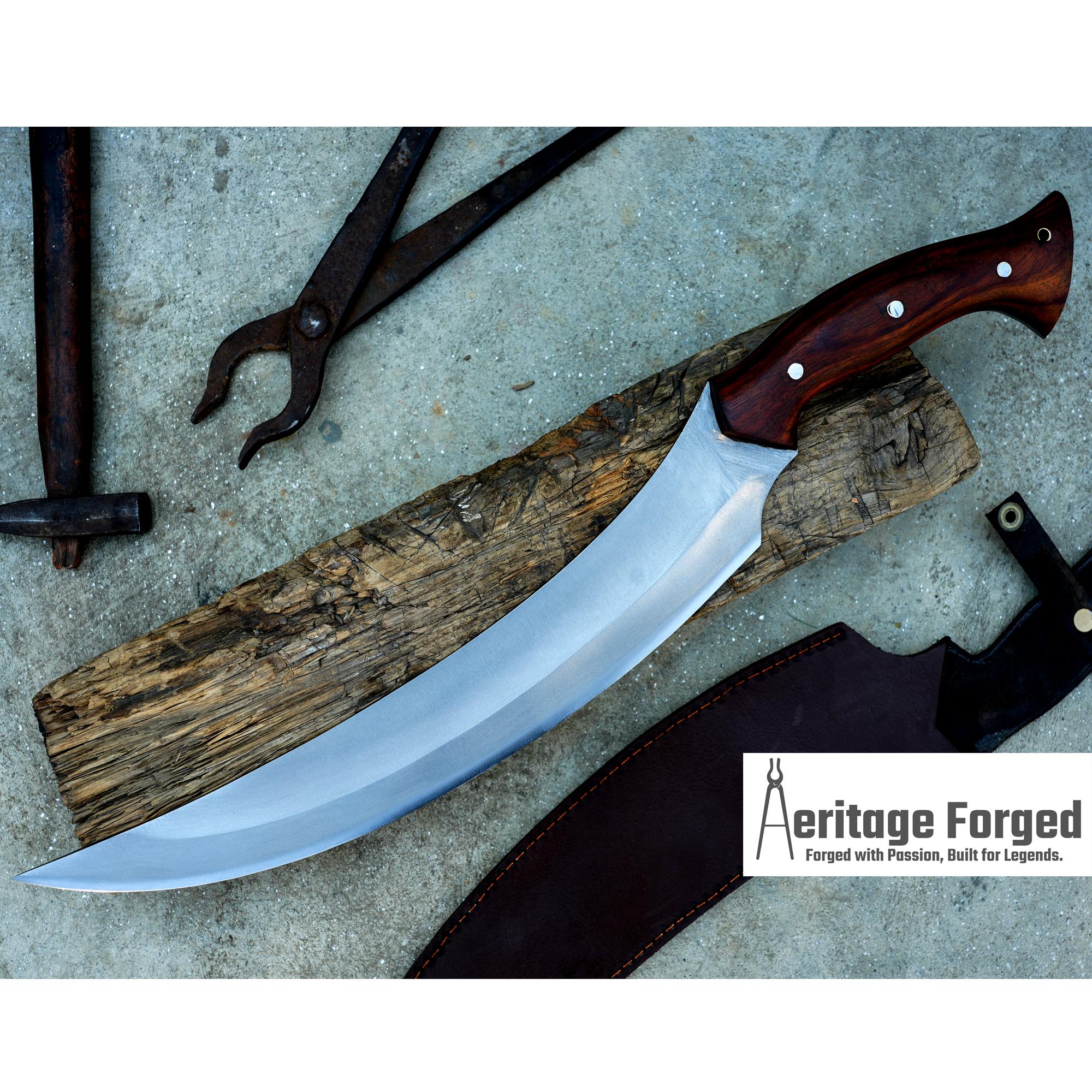 KHOPESH SHORT SWORD / 14 inches Long Blade hand forged Egyptian sword /Leaf spring of truck /Sharpen/Tempered/functional/knife/knives
