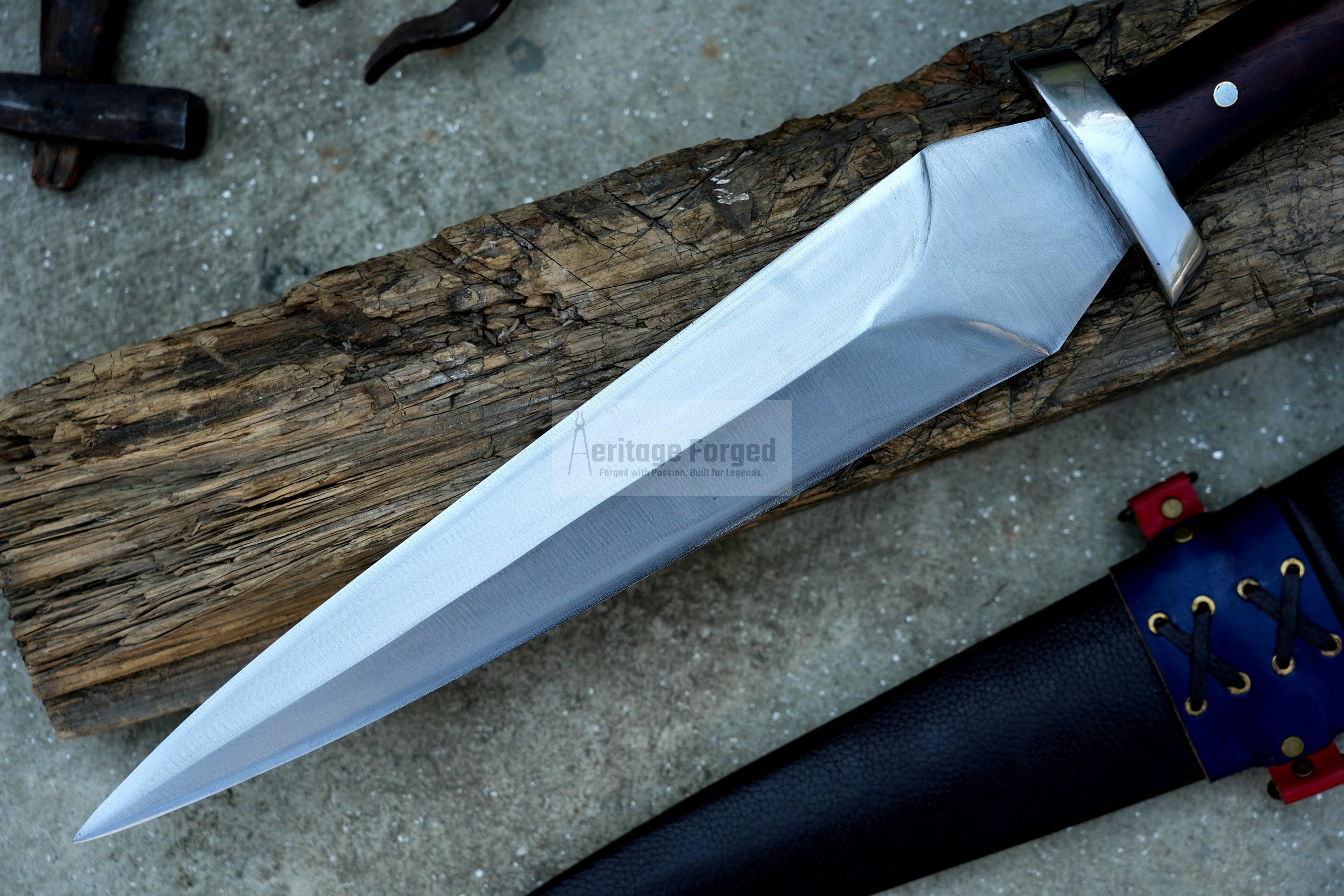 KUNAI DAGGER /12  inches Long Blade hand forged Dagger/Leaf spring of truck/Sharpen/Tempered/Ready to use/knife/knives/Handmade
