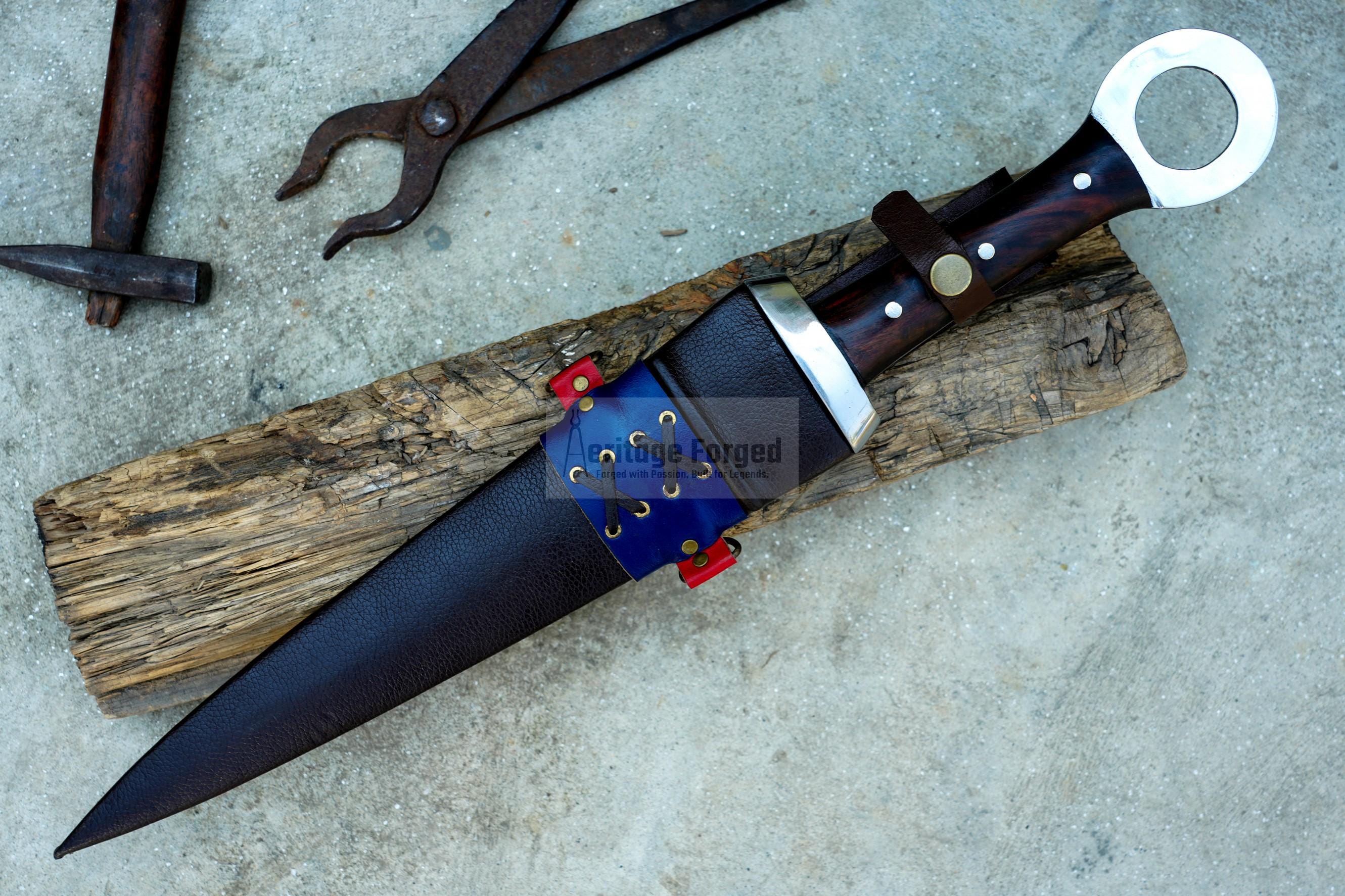 KUNAI DAGGER /12  inches Long Blade hand forged Dagger/Leaf spring of truck/Sharpen/Tempered/Ready to use/knife/knives/Handmade