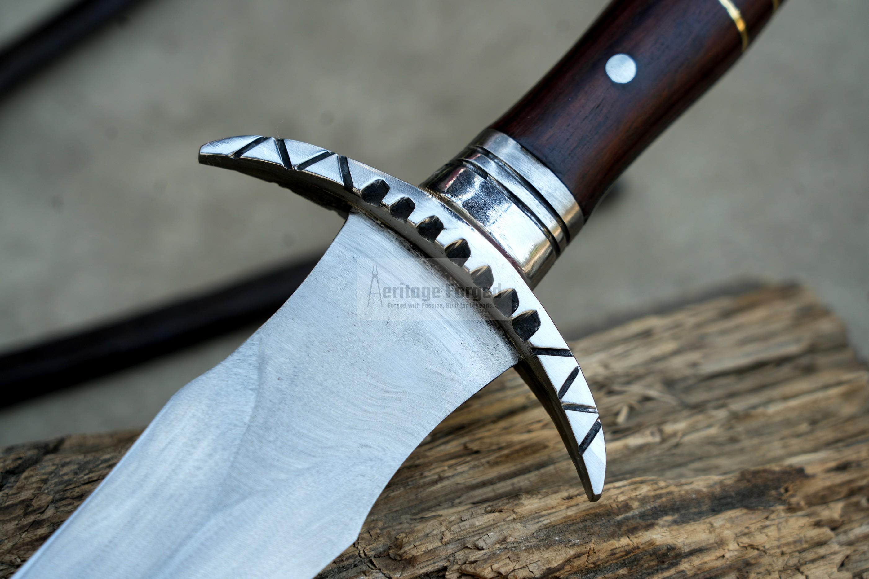VIKING SWORD/25 inches Long Blade hand forged Sword/Leaf spring of truck/Rosewood Handle/Sharpen/Tempered/Ready to use/knife/knives
