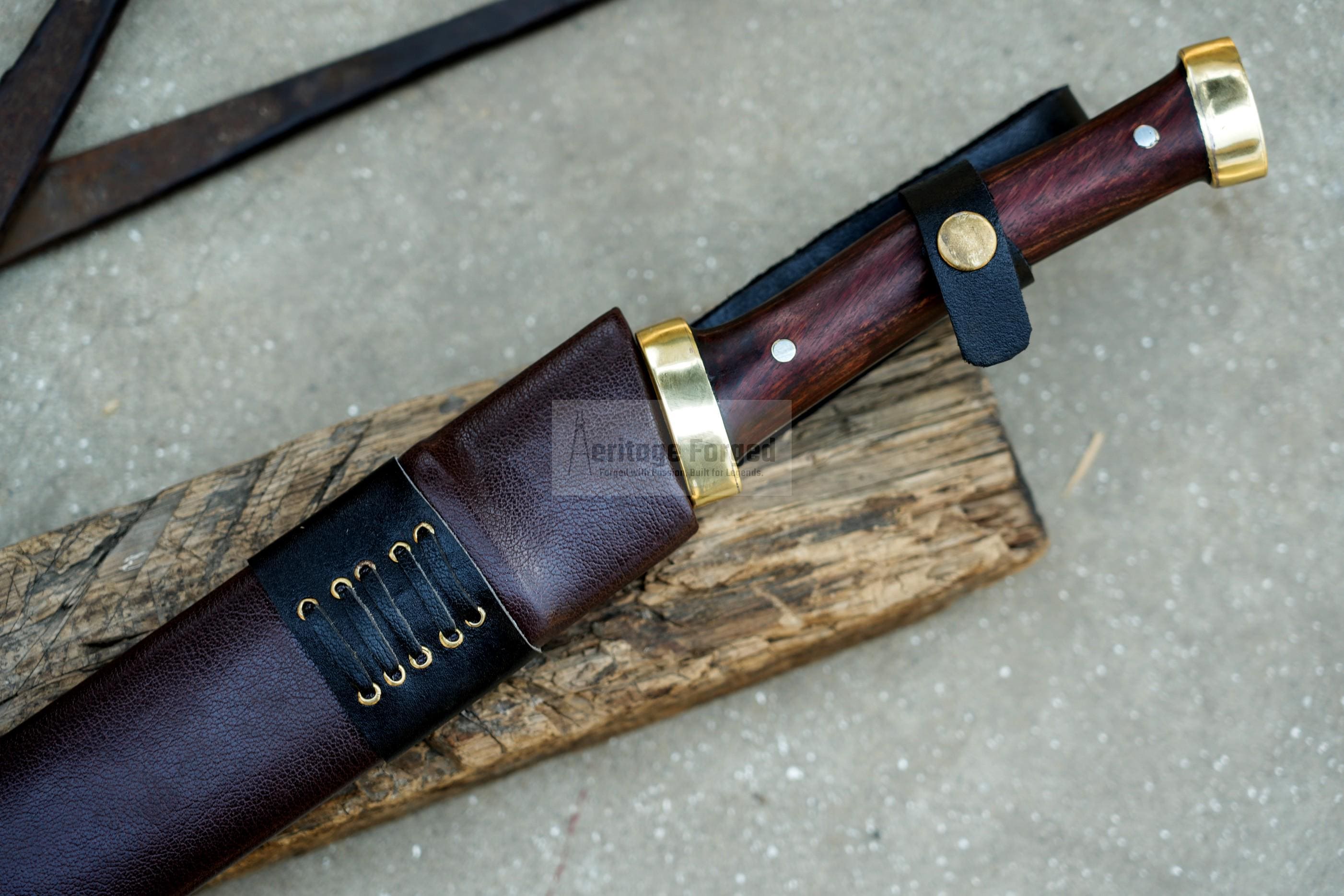 ELIF DAGGER/17 inches Long Blade hand forged Dagger/Leaf spring of truck/Rosewood Handle/Sharpen/Tempered/Ready to use/knife/knives/sword