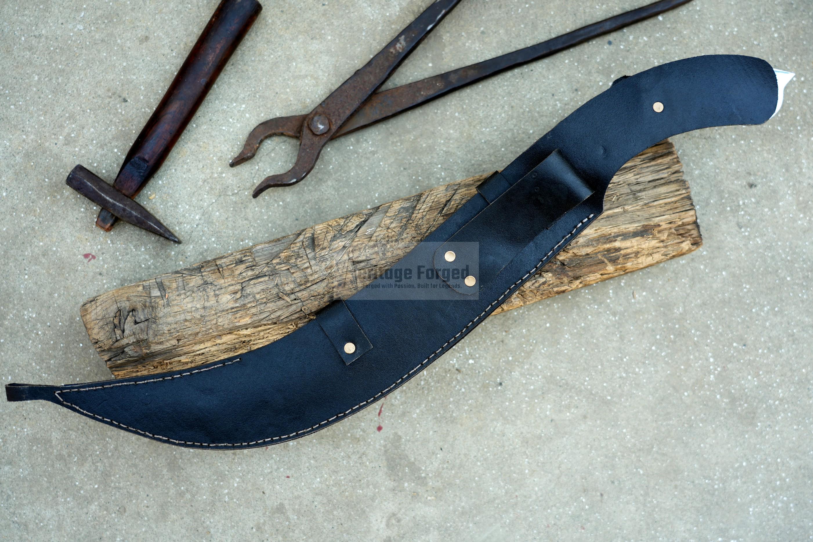KARAMBIT DAGGER/ 14 inches Long Blade large knife/Hunting knife/made from 5160 leaf spring /Tempered / Sharpen/Sheath included