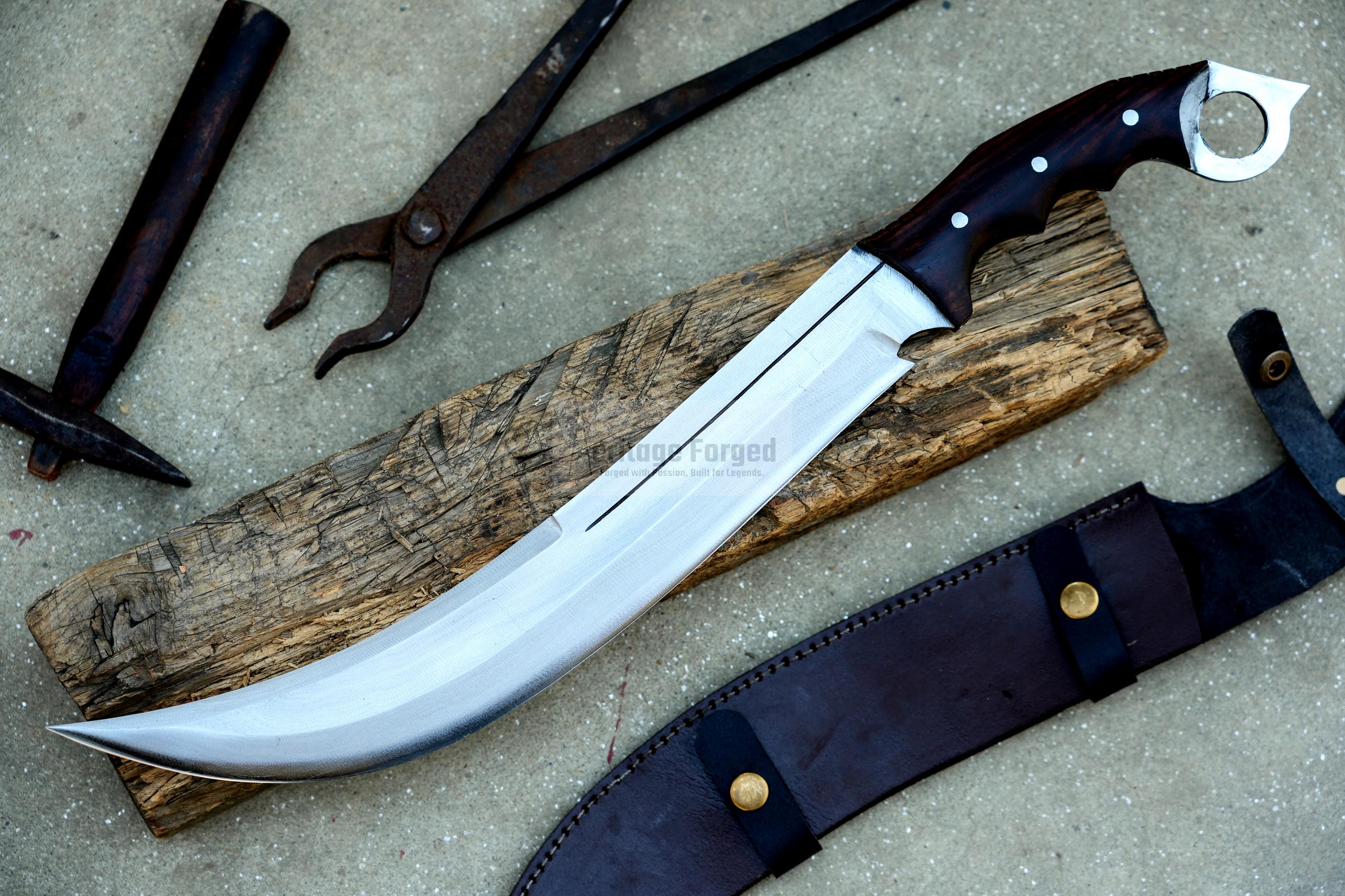 KARAMBIT DAGGER/ 14 inches Long Blade large knife/Hunting knife/made from 5160 leaf spring /Tempered / Sharpen/Sheath included