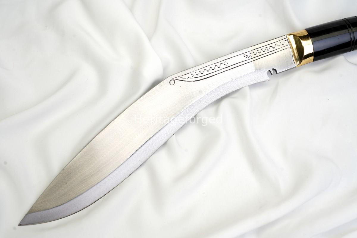 Kothimora Kukri â€“ 10 Inch Ceremonial Khukuri with 3rd Gurkha Rifles Badges and Silver Scabbard