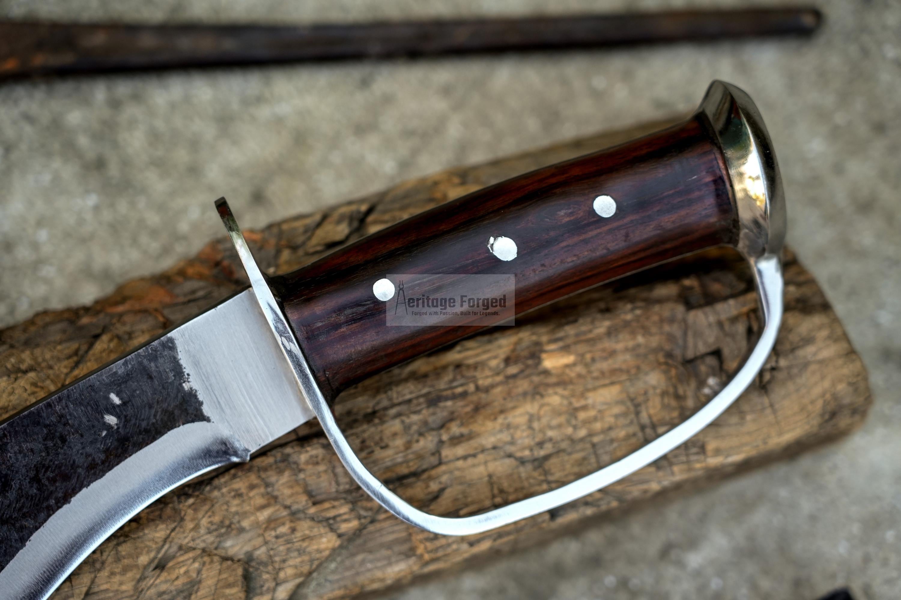 FARMER KHUKURI / kukri Machete/ 10 inches Long blade Working khukuri / Full tang/ Leaf spring of truck/ Tempered/Sharpen/Working kukri