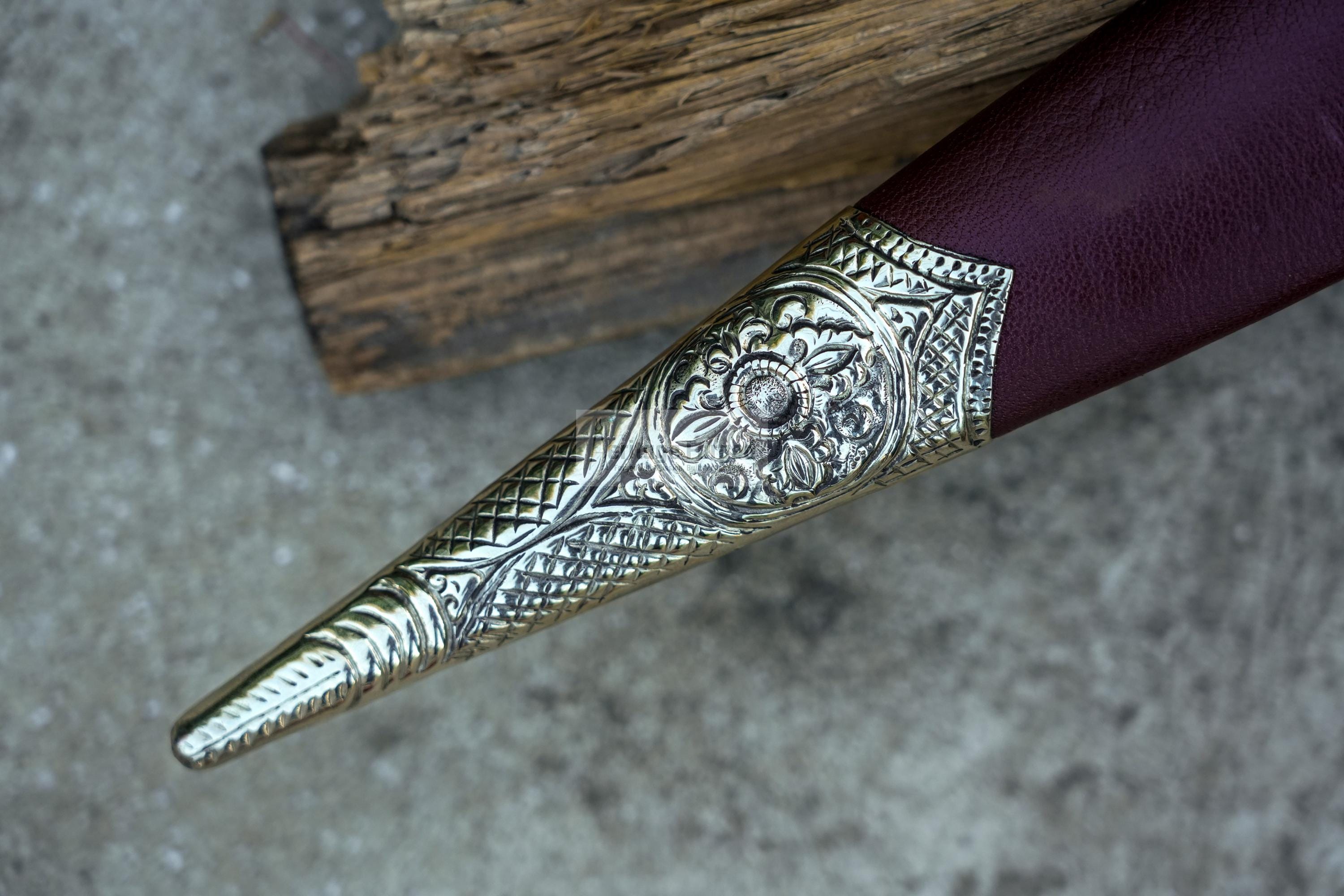 DEGEN DAGGER/12 inches Long Blade hand forged Dagger/Leaf spring of truck/Rosewood Handle/Sharpen/Tempered/Ready to use/knife/knives