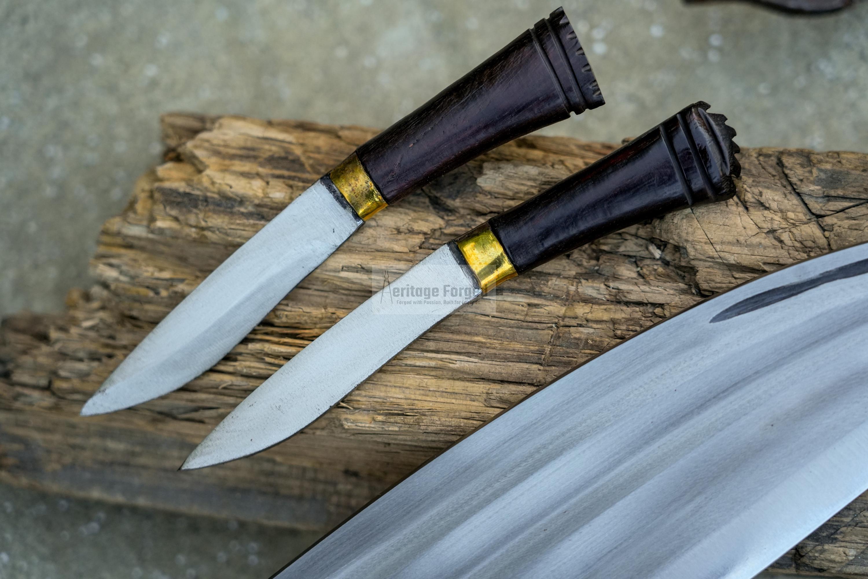 MK1 CHIRRA KHUKURI / kukri Machete/ 13 inches Long Blade Heavy duties machete/ Full tang/ Leaf spring of truck/ Tempered/Sharpen