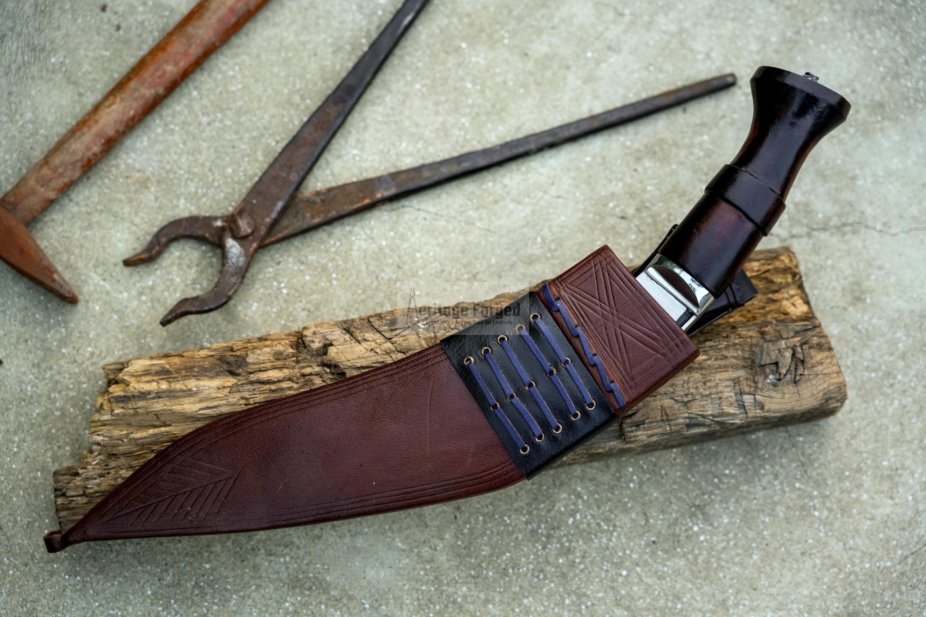 MK1 CHIRRA KHUKURI / kukri Machete/ 13 inches Long Blade Heavy duties machete/ Full tang/ Leaf spring of truck/ Tempered/Sharpen
