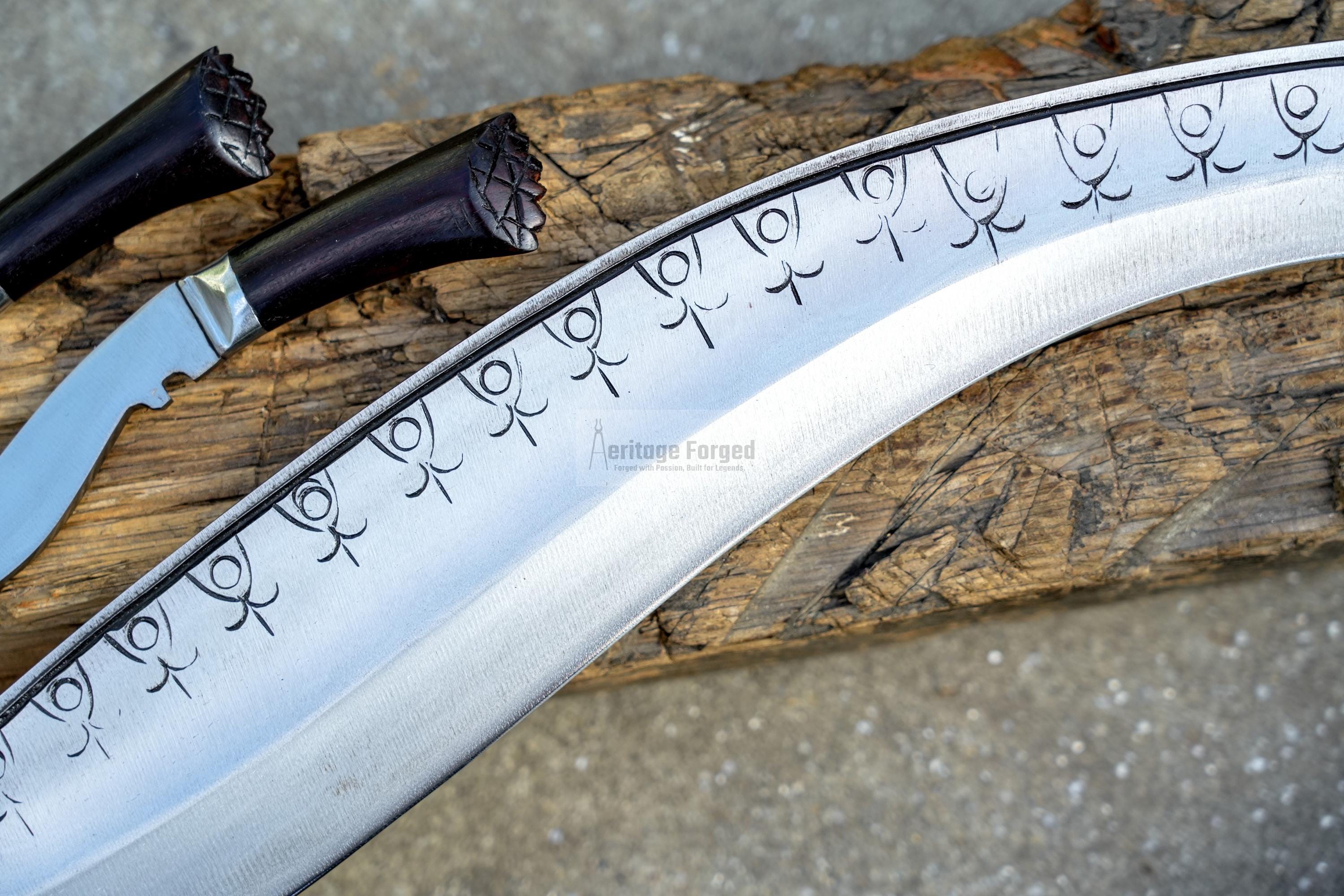 SALYANI KHUKURI /Villager kukri Machete/ 15 inches Long Blade Heavy duties machete/ Full tang/ Leaf spring of truck/ Tempered/Sharpen