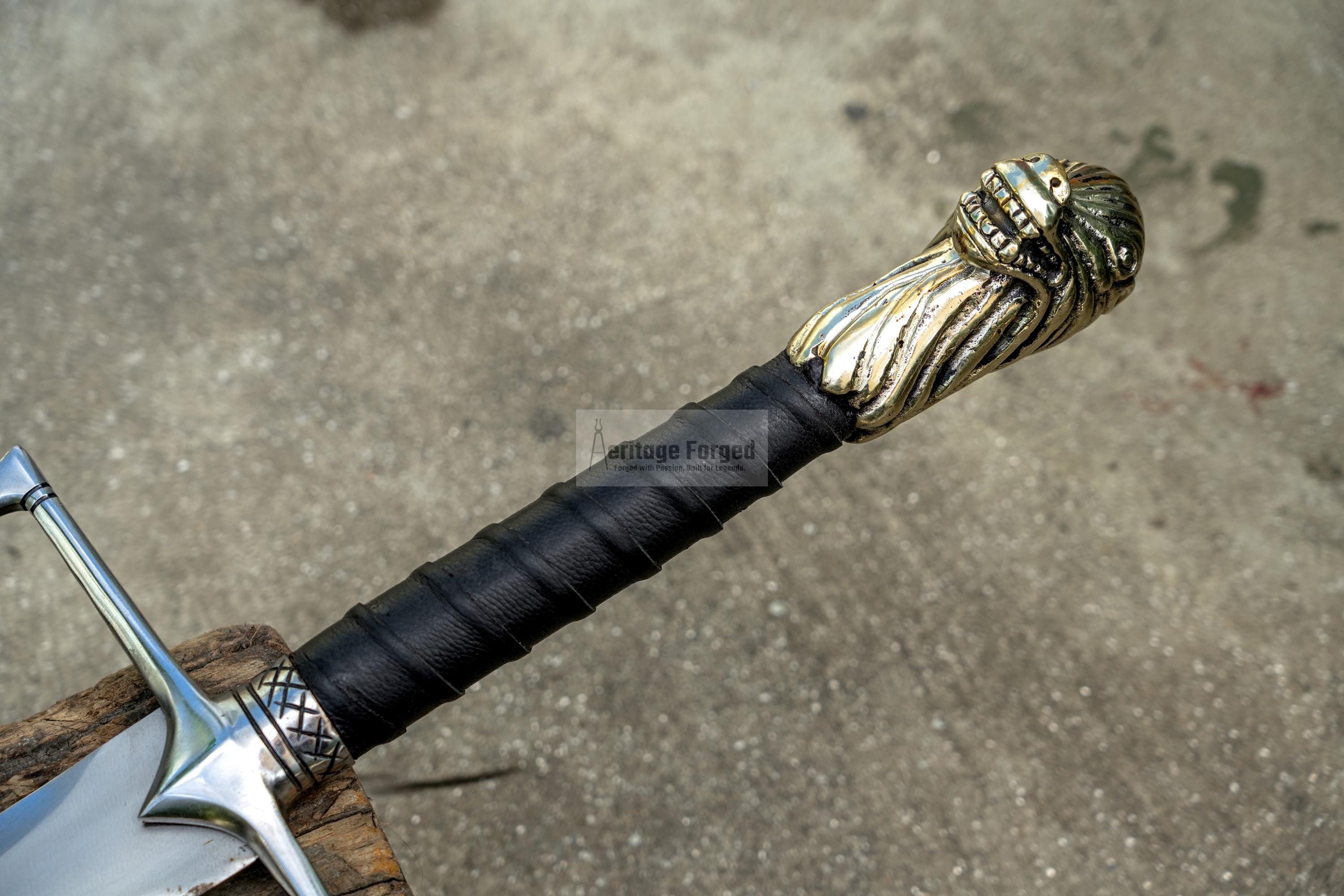 PETER SWORD /34 inches long Blade Hand Forged Sword/ large sword/Handmade from Leaf spring of Truck-Balance water tempered/Sharp