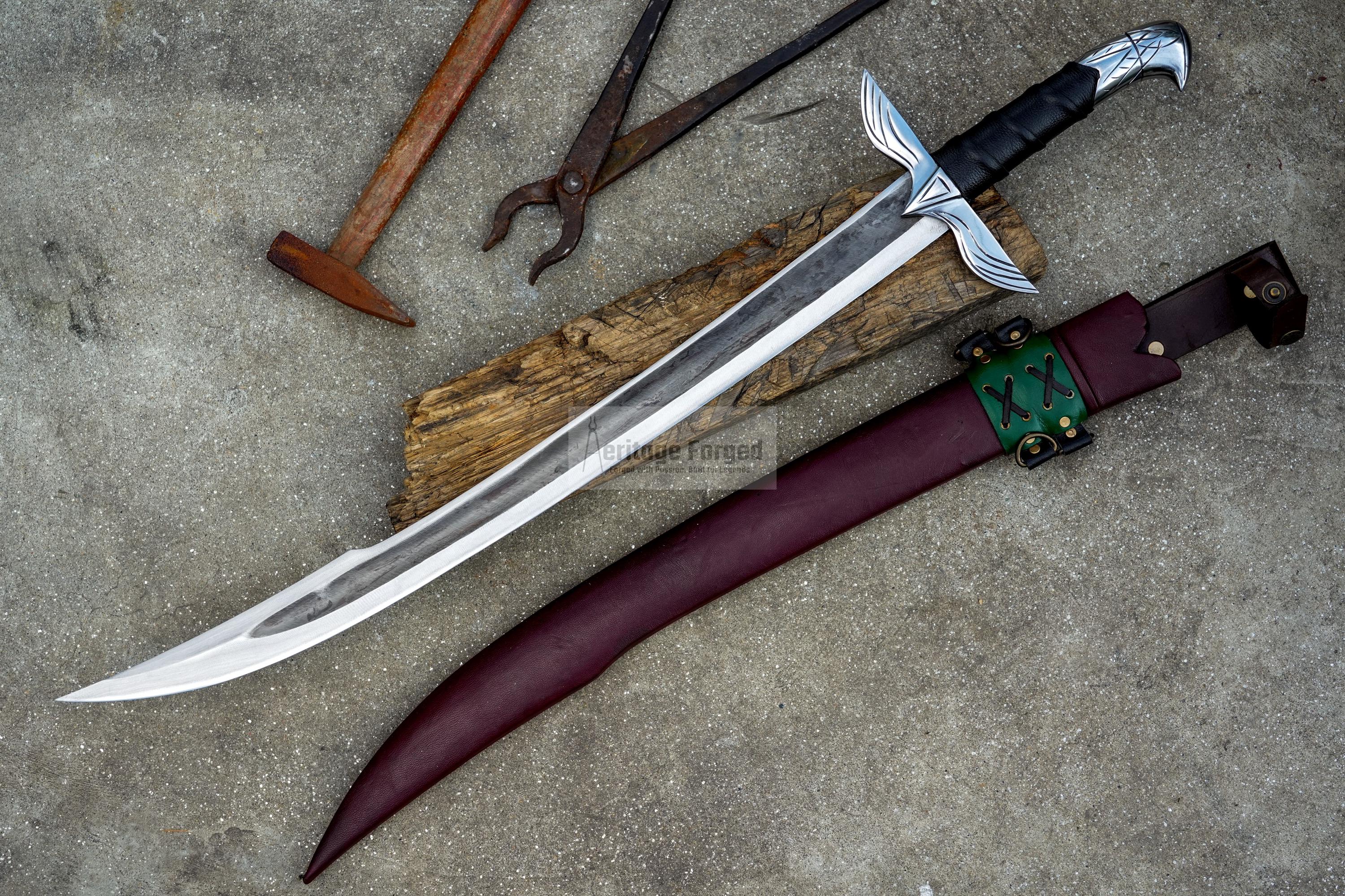 CUSTOM KILIJ SWORD /24 inches Long Blade hand forged Sword/ Tempered/Sharpen/Working/Handmade