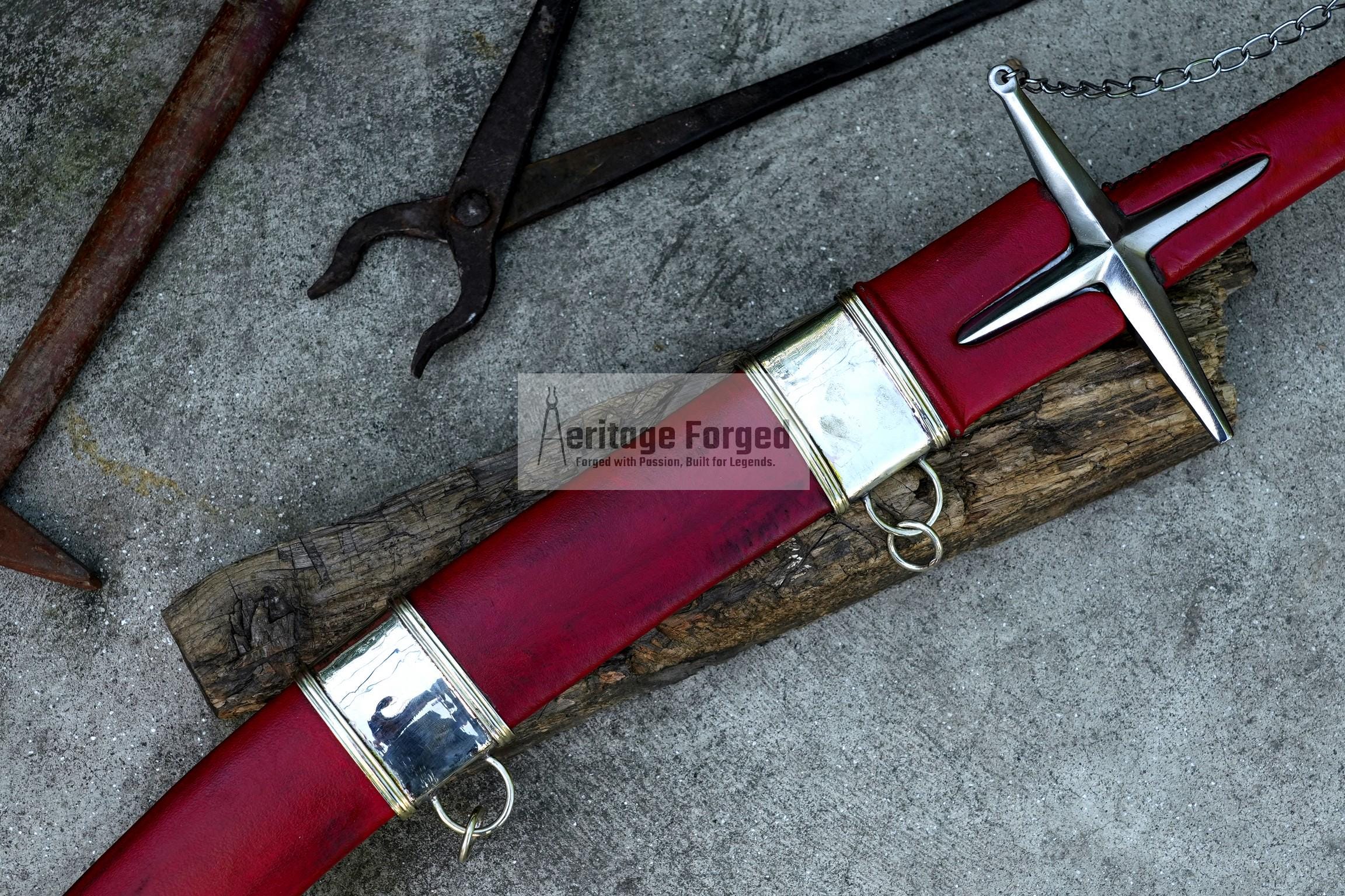 HUNGARIAN SABER SWORD /24 inches Long Blade hand forged Sword/ Tempered/Sharpen/Working/Handmade/sword
