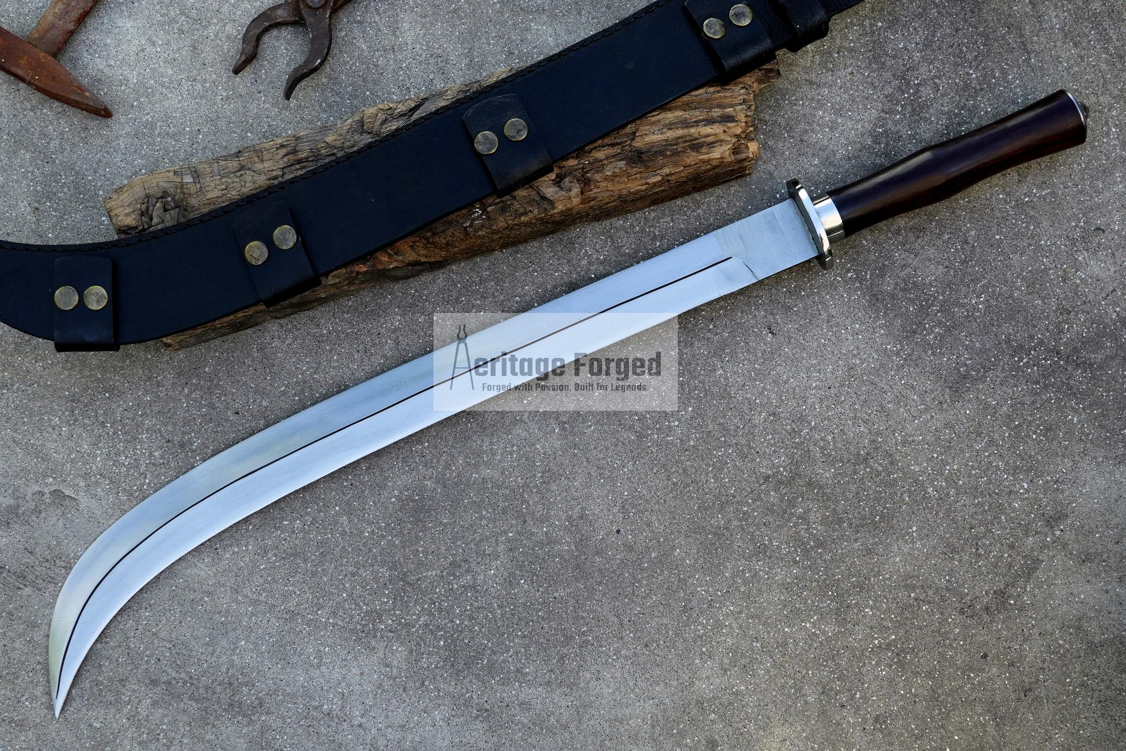 DACIAN FALX SWORD /23 inches Long Blade hand forged Sword/ Tempered/Sharpen/Working/Handmade sword/ working sword/personalization sword