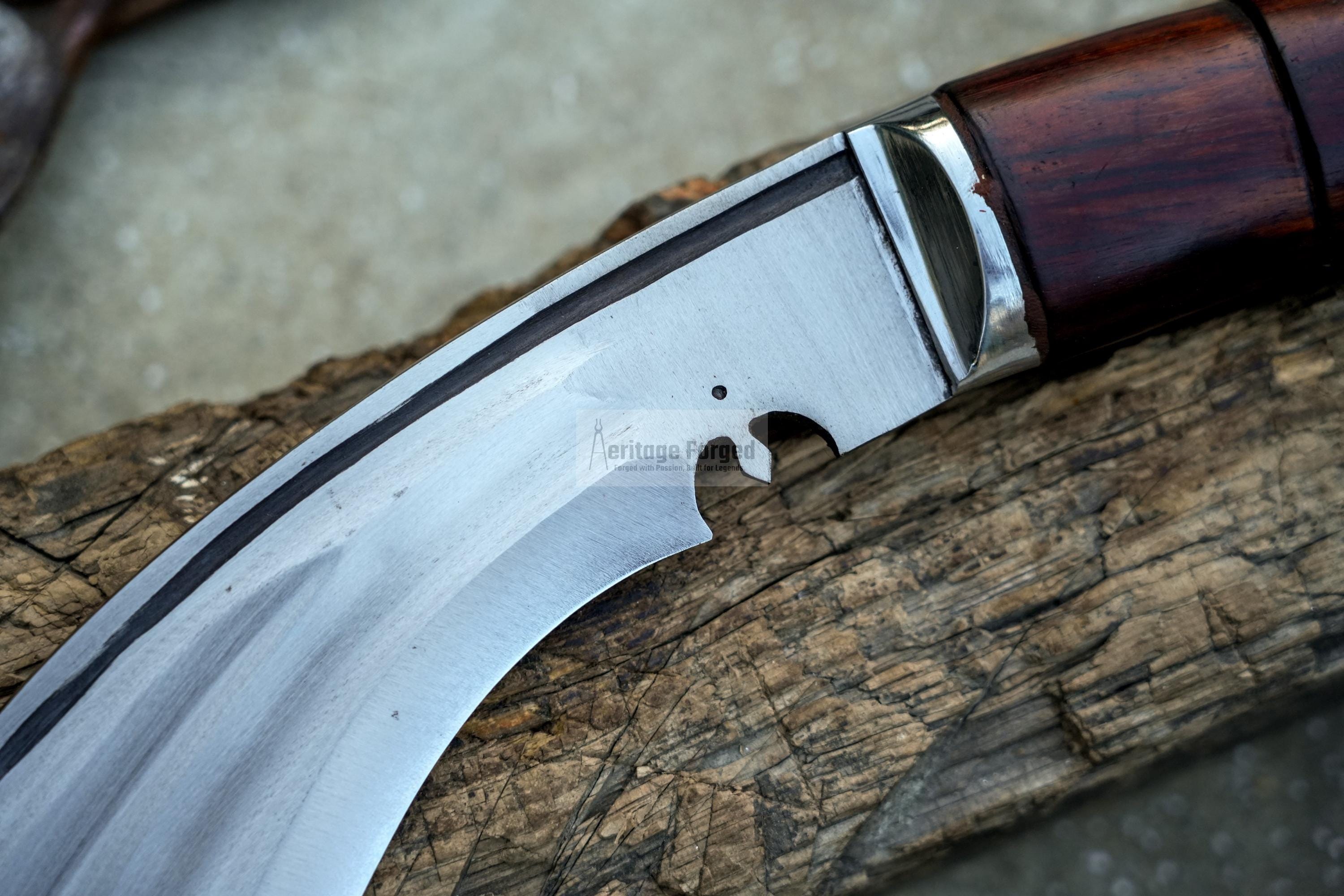 MK1 CHIRRA KHUKURI / kukri Machete/ 13 inches Long Blade Heavy duties machete/ Full tang/ Leaf spring of truck/ Tempered/Sharpen